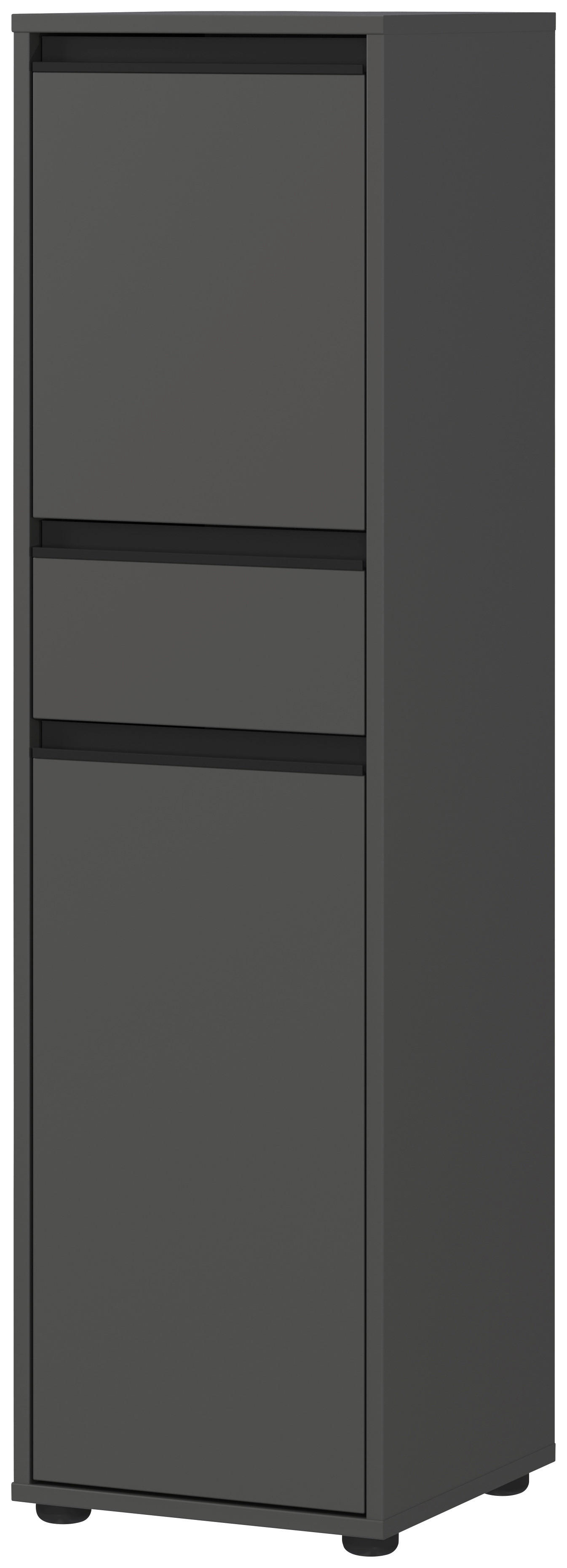 Schrank 2201-547 Graphit Optik B/H/T: ca. 33x121x34 cm 2201-547 - Graphit (33,00/121,00/34,00cm) - Germania