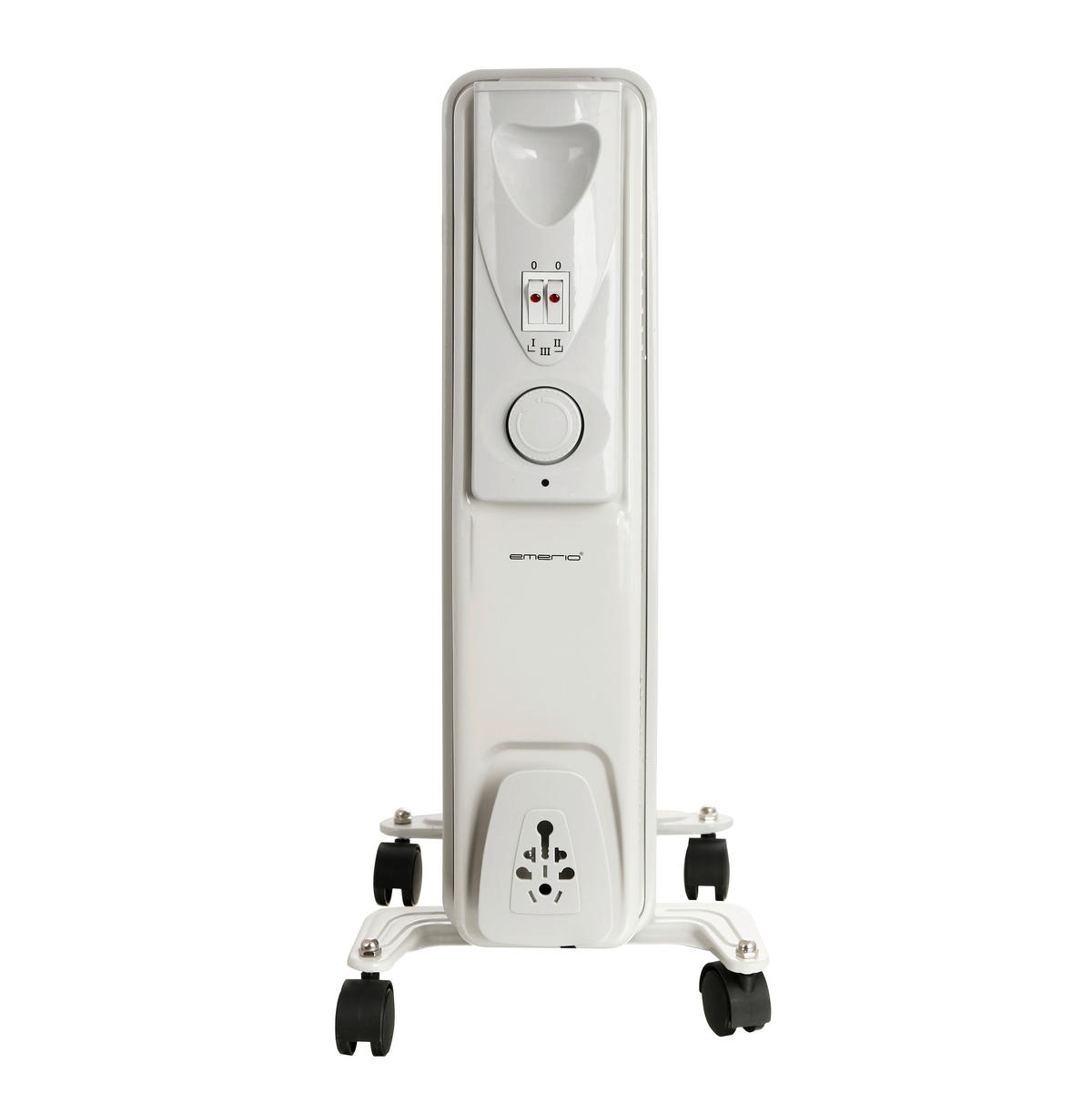 Ölradiator weiß Metall Kunststoff B/H/L: ca. 25x41x63 cm ca. 1500 W Ölradiator HO-124421 - weiß (63,00/25,00/41,00cm)