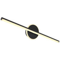GLOBO Wandleuchte 41924S Pepe schwarz Opal Metall Acryl B/H: ca. 60,8x13 cm Pepe - schwarz/Opal (60,80/13,00cm) - GLOBO