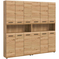 Badezimmer-Set Ice Artisan Oak Nachbildung B/H/T: ca. 180x185x30 cm Ice - (180,00/185,00/30,00cm) - xonox.home