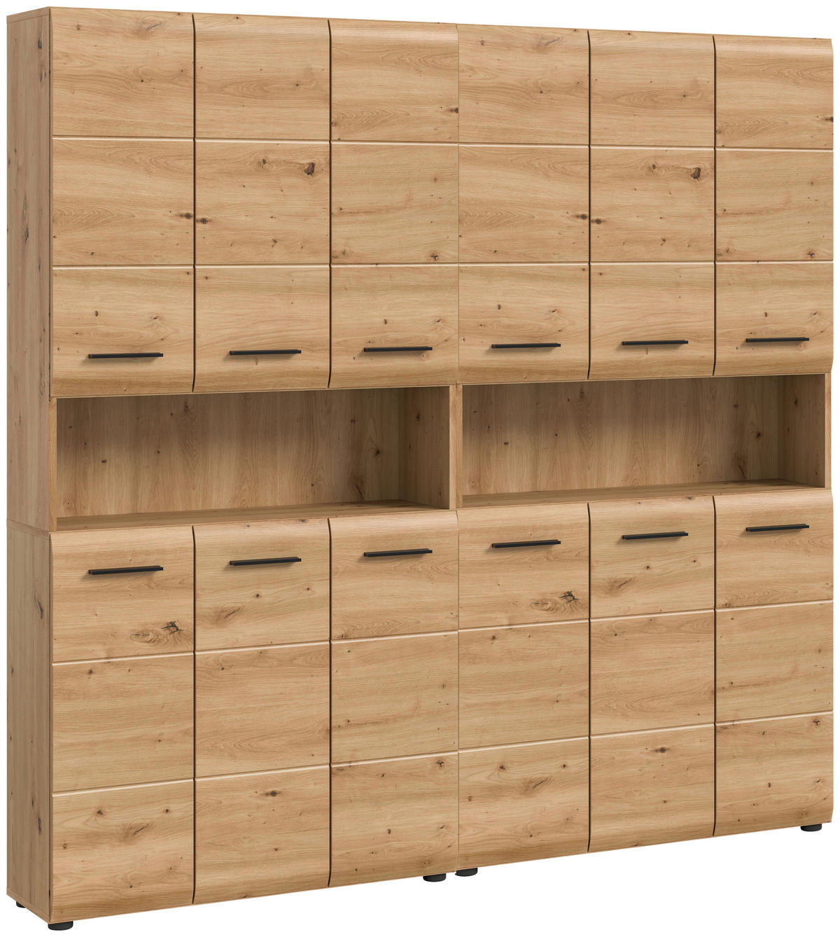 Badezimmer-Set Ice Artisan Oak Nachbildung B/H/T: ca. 180x185x30 cm Ice - (180,00/185,00/30,00cm) - xonox.home