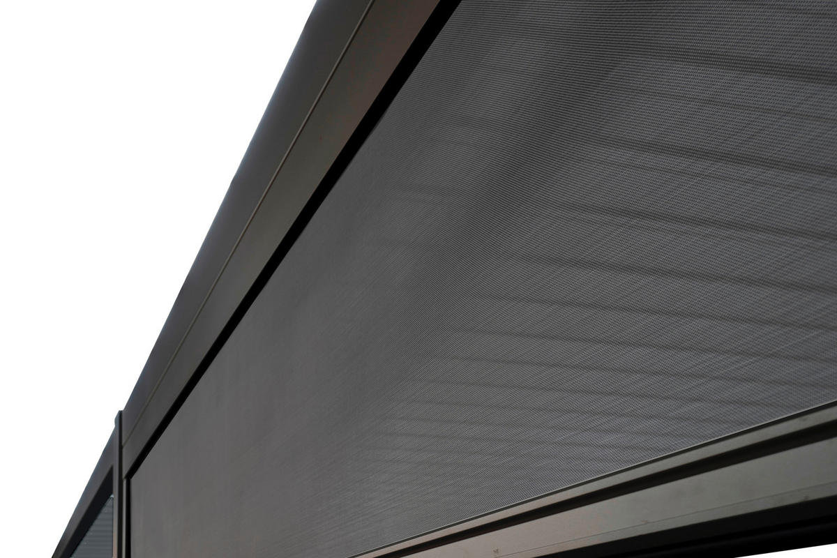 Mirador Sonnenrollo für Pergola Classic und Deluxe anthrazit Aluminium B/H/L: ca. 279,1x236,5x7 cm Classic und Deluxe - anthrazit (7,00/279,10/236,50cm) - Mirador