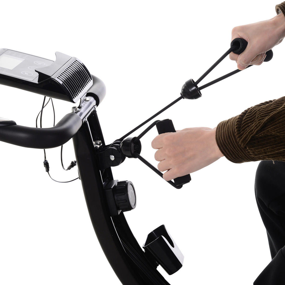 HOMCOM Fahrradtrainer schwarz Stahl Fahrradtrainer - schwarz - HOMCOM