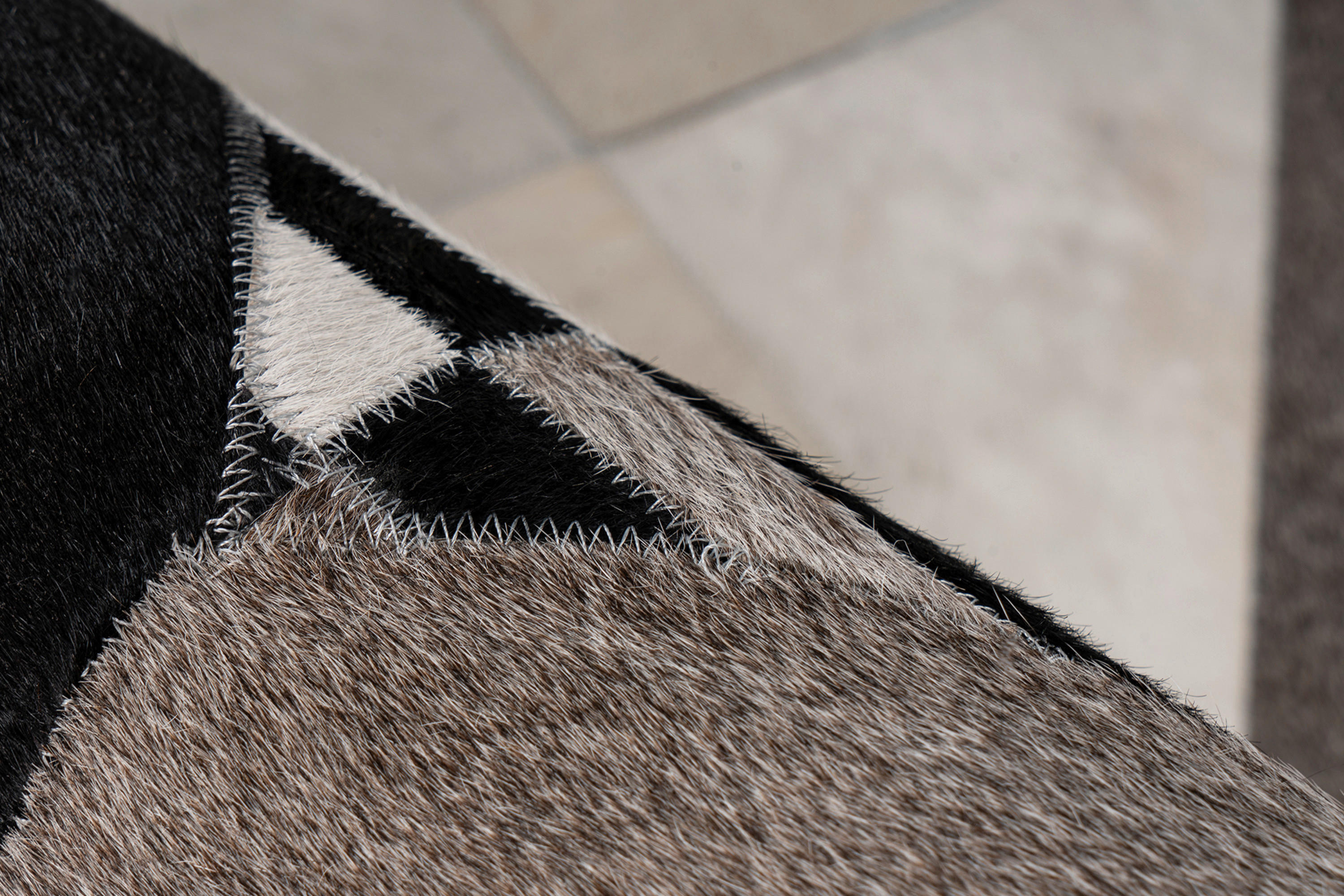 360Living Teppich Lavin schwarz B/L: ca. 80x150 cm Lavin - schwarz/multicolor (80,00/150,00cm) - 360Living