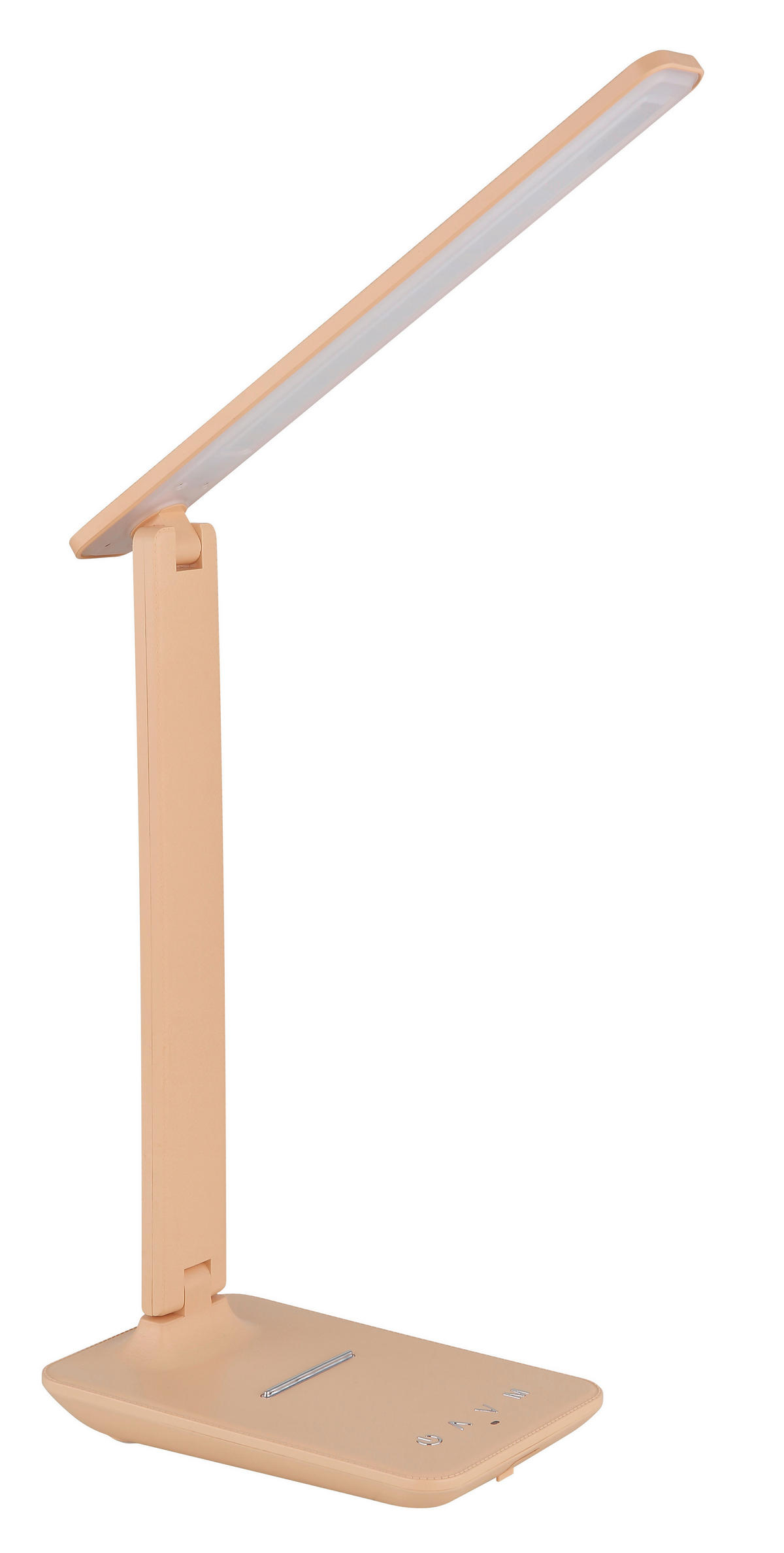 GLOBO LED-Tischleuchte Opal pfirsich Kunststoff B/H/T: ca. 11,5x56,5x42 cm 1 Brennstellen BULLA - pfirsich/Opal (11,50/56,50/42,00cm) - GLOBO