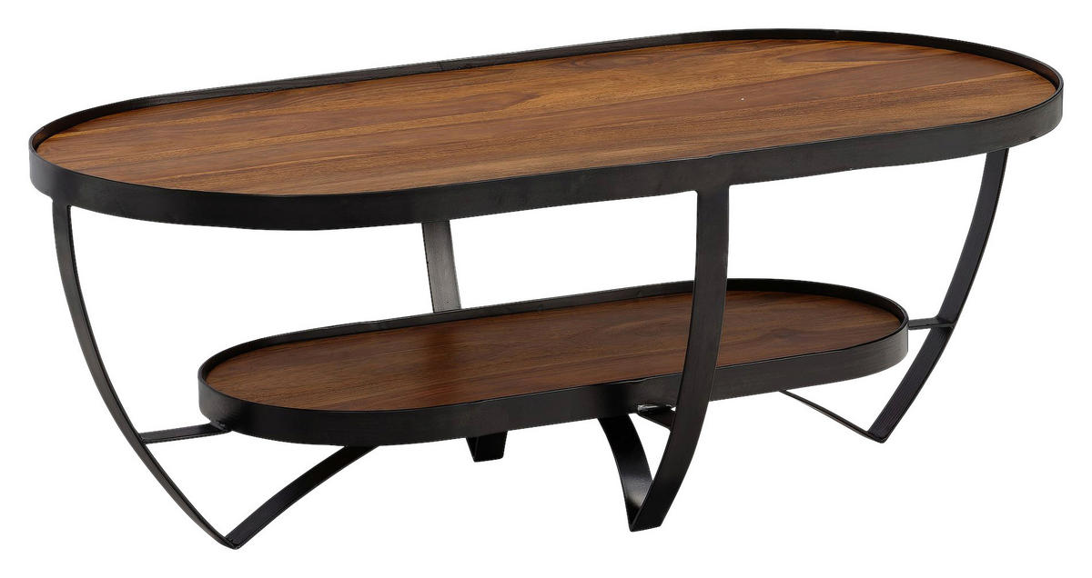 Couchtisch braun B/H/T: ca. 100x35x50 cm Couchtisch - braun (100,00/35,00/50,00cm) - Wohnling