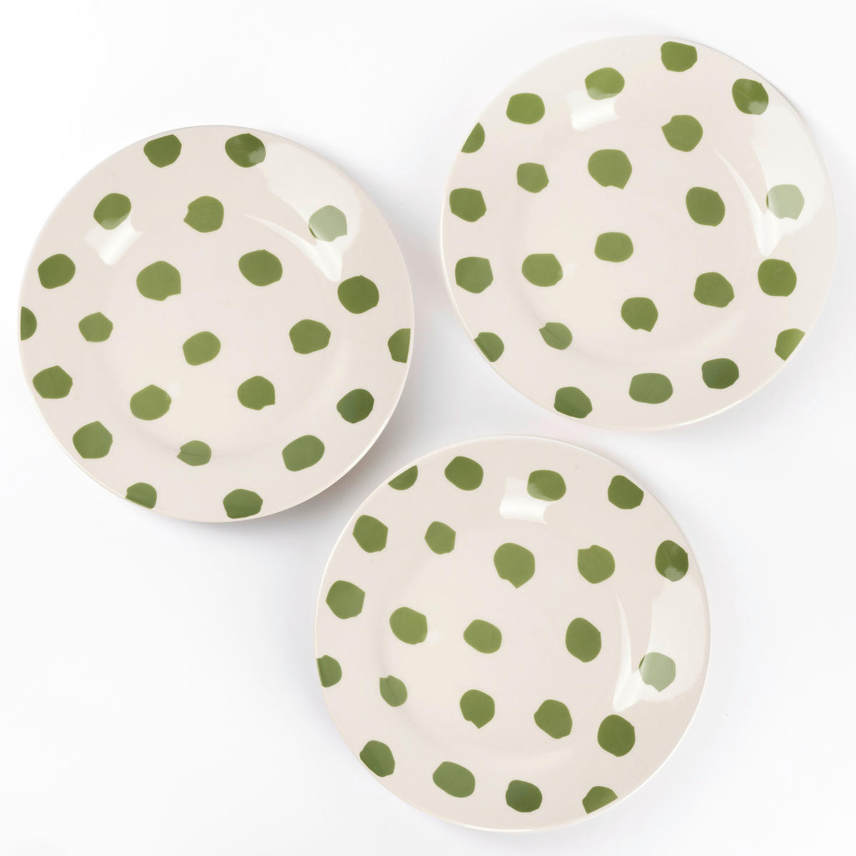 CASA SAMANTHA Teller SABOR grün Steinzeug 3 tlg. SABOR - grün (26,00cm) - CASA SAMANTHA