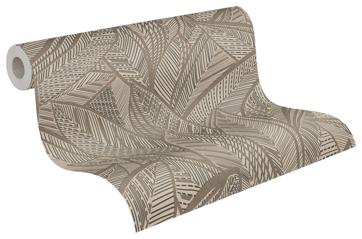 A.S.Création Vliestapete silber schwarz B/H/D: ca. 53x1005x9,7 cm Vliestapete - schwarz/silber (9,70/1005,00cm) - A.S.Creation