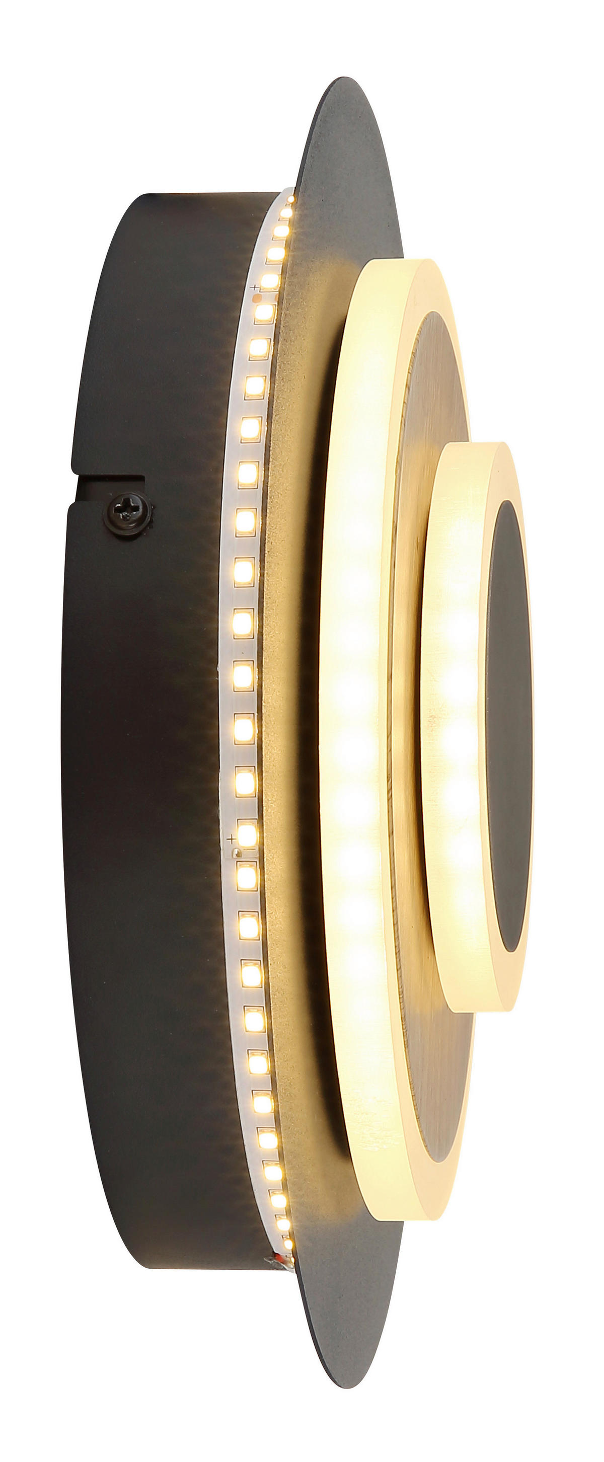 GLOBO Wandleuchte Metall B/H/L: ca. 7,5x25x25 cm Wandleuchte-Odonell - (25,00/7,50/25,00cm) - GLOBO