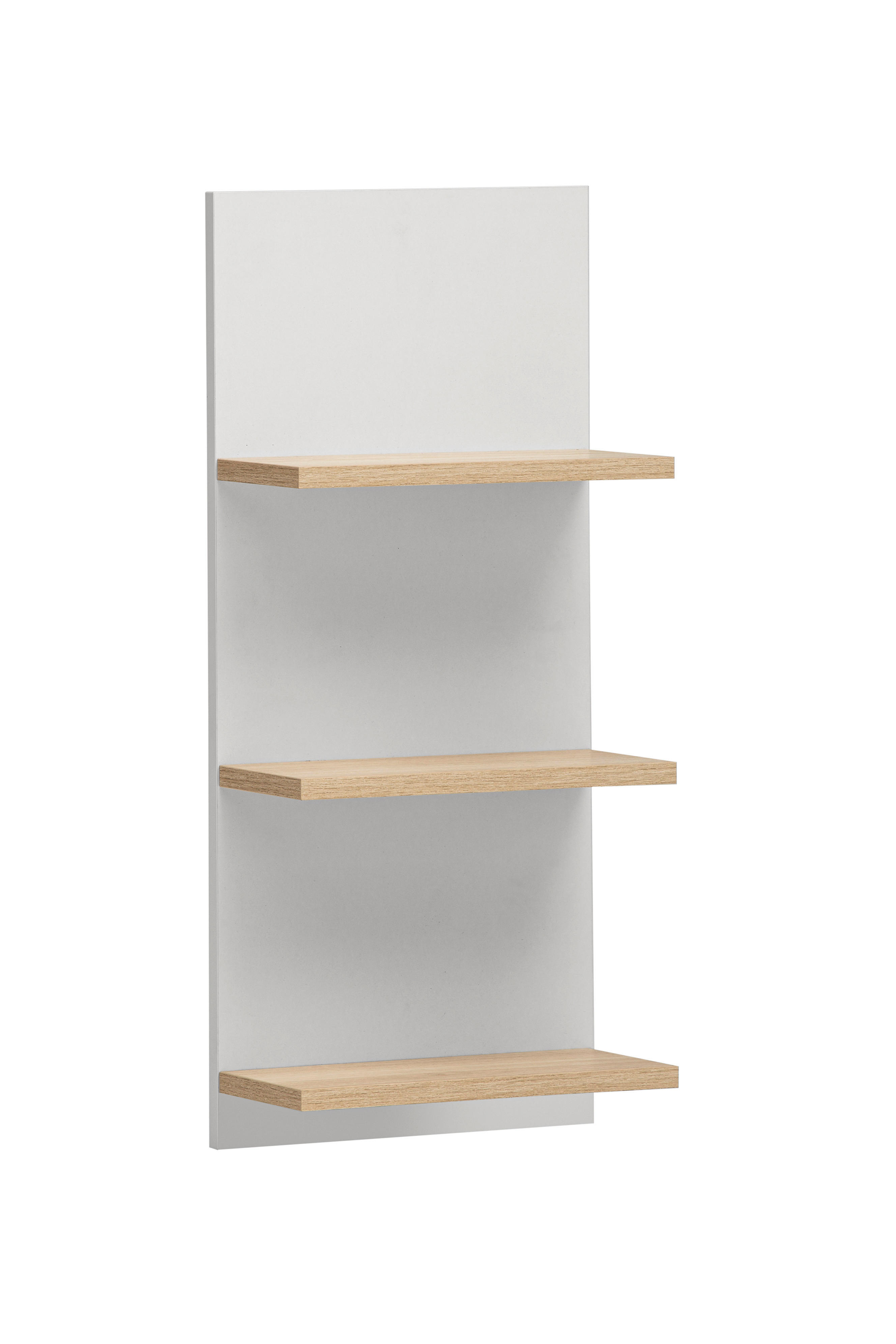 Regal Emmik weiß matt Eiche Eiche weiß Nachbildung B/H/T: ca. 30,3x70,2x17,45 cm Emmik - Eiche/weiß (30,30/70,20/17,45cm) - Möbelpartner