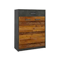 Schuhkommode Perugia Old Wood Nachbildung Fresko Nachbildung B/H/T: ca. 80x106x34 cm Perugia - (80,00/106,00/34,00cm)