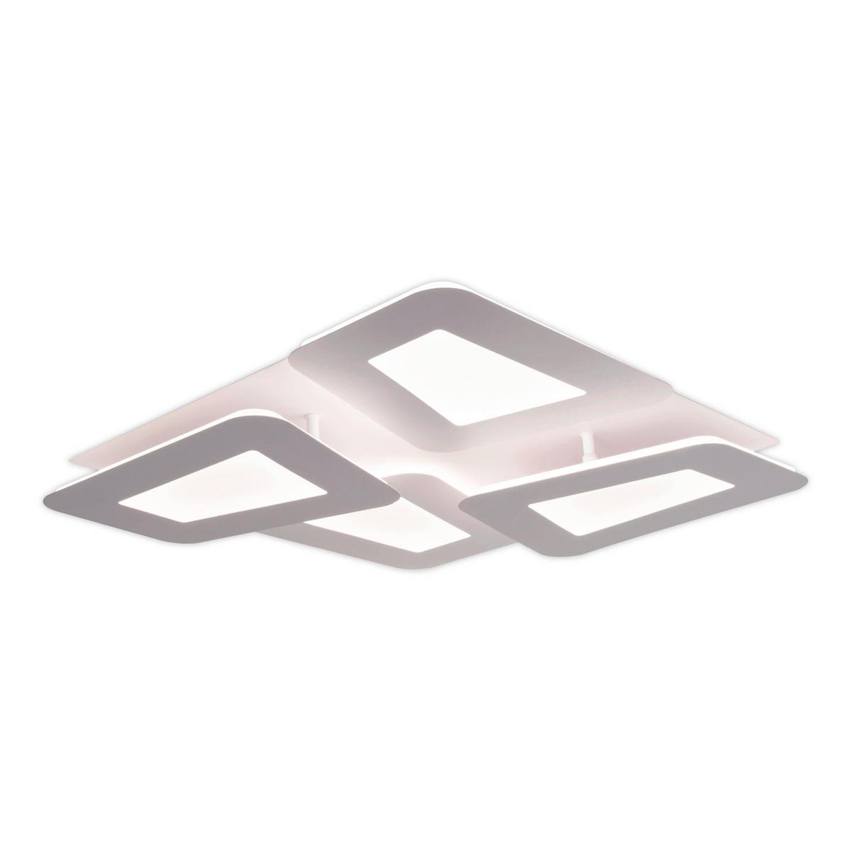 Näve Leuchten LED-Deckenleuchte weiß Metall Kunststoff B/H/T: ca. 48x8x48 cm SIMEN - weiß (48,00/8,00/48,00cm) - Näve Leuchten