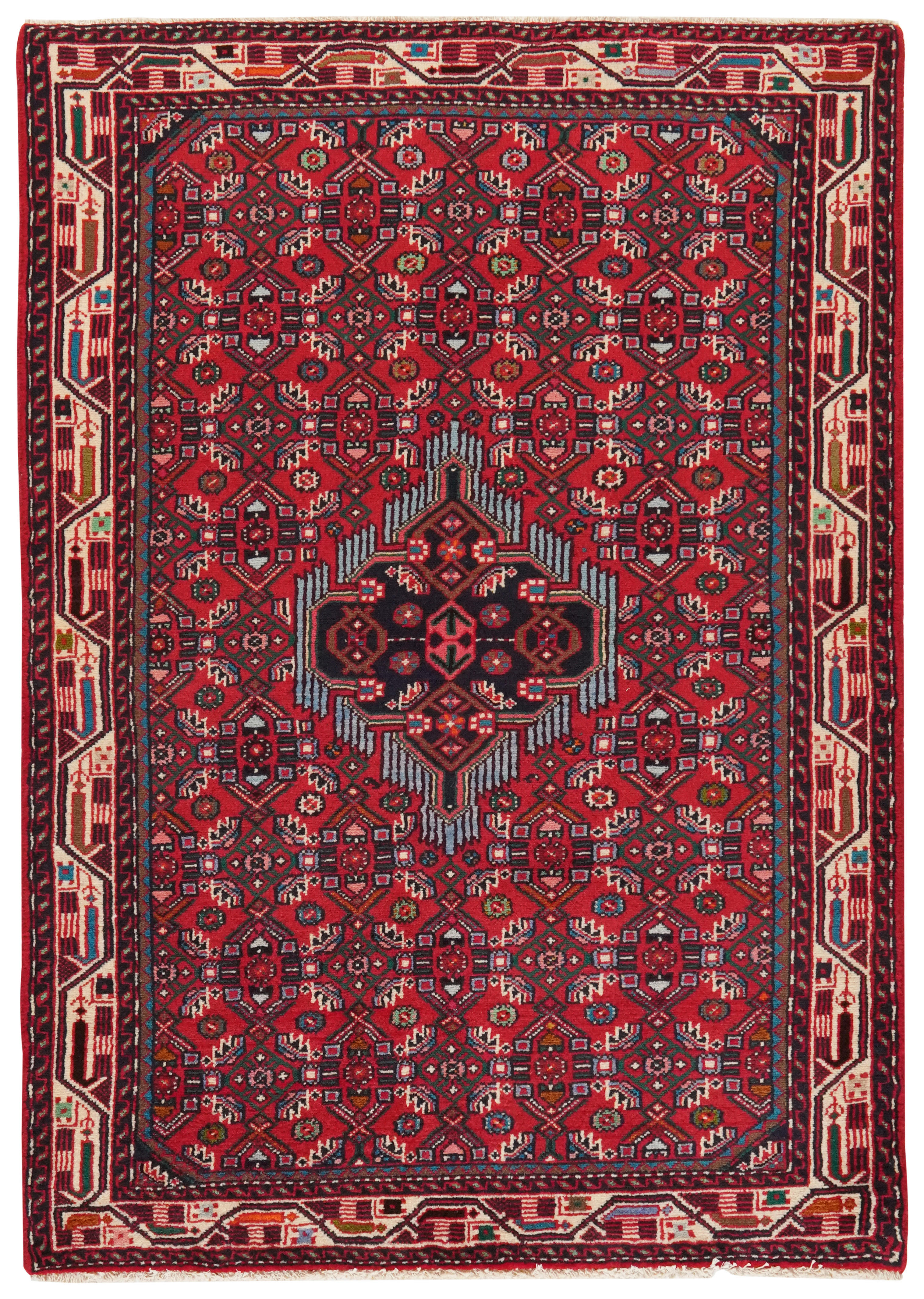 PersaTepp Teppich Assadabad rot B/L: ca. 105x151 cm Assadabad - rot (105,00/151,00cm) - PersaTepp