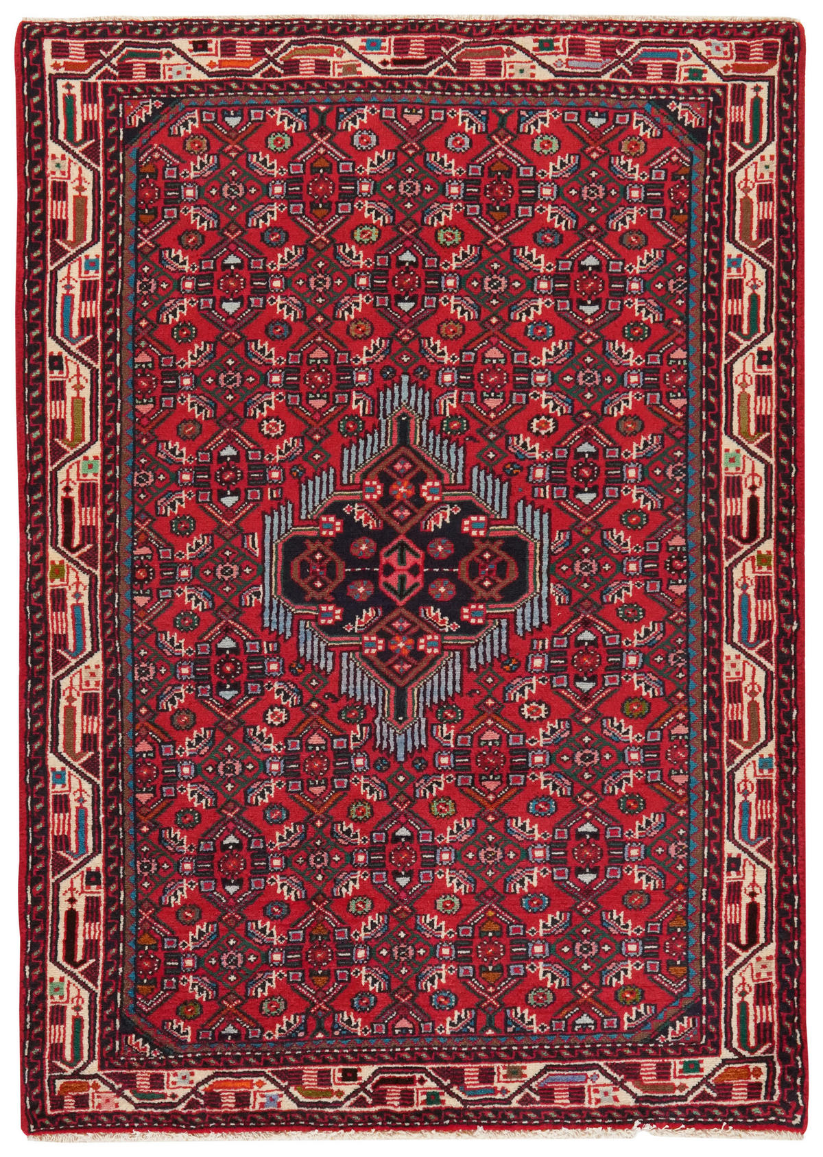 PersaTepp Teppich Assadabad rot B/L: ca. 105x151 cm Assadabad - rot (105,00/151,00cm) - PersaTepp