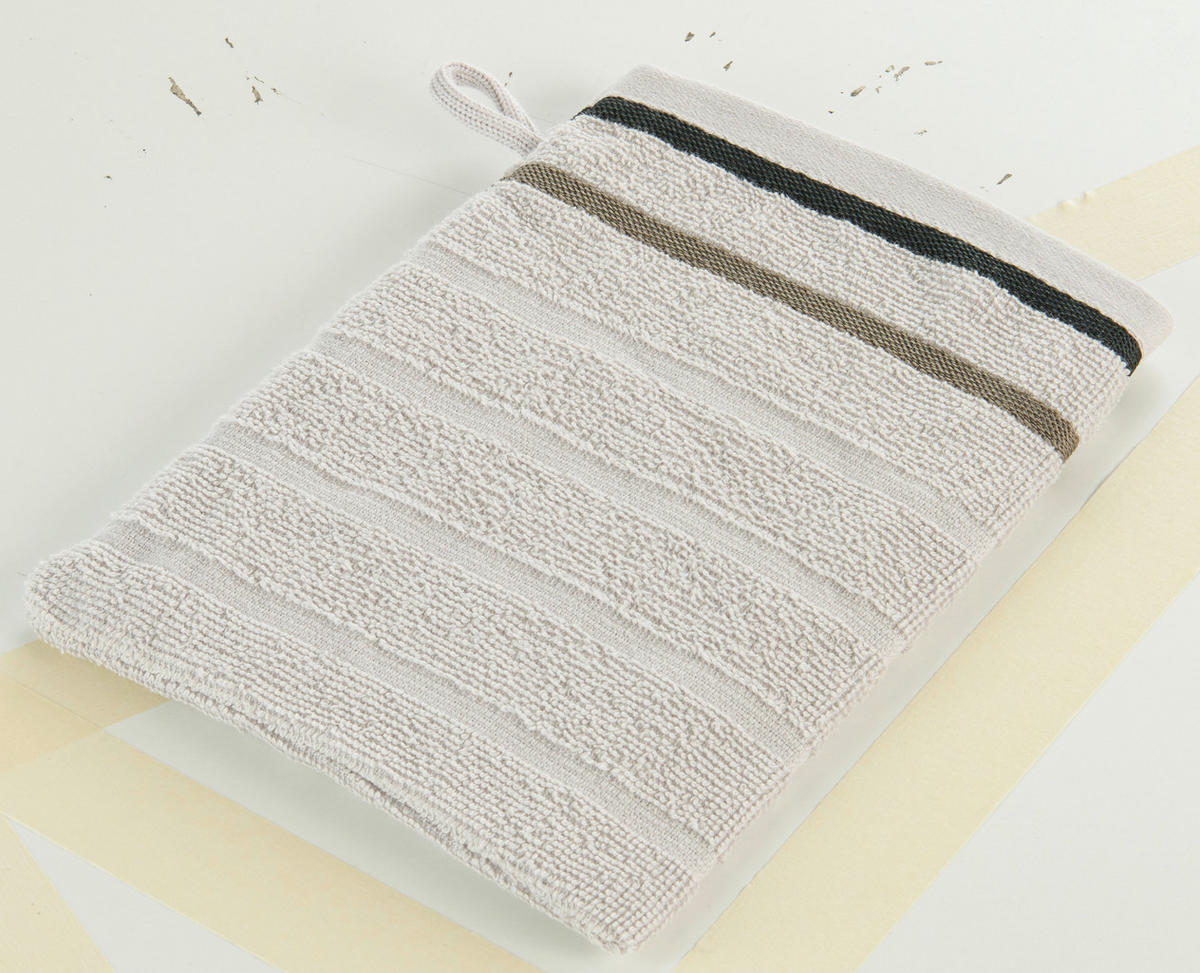 oh cosy Waschhandschuh Marta Marta - hellgrau (16,00/22,00cm) - oh cosy