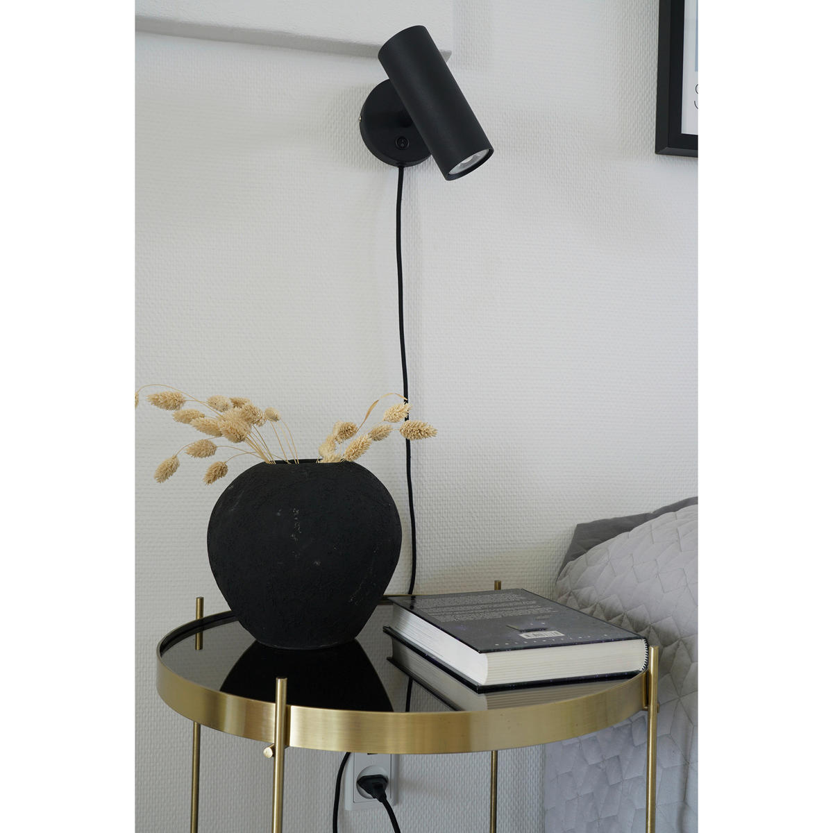 Housenordic Wandleuchte Paris 6409106 schwarz Stahl B/H/L: ca. 10x22x15 cm GU10 1 Brennstellen Wandlampe_Paris - schwarz (15,00/10,00/22,00cm) - Housenordic