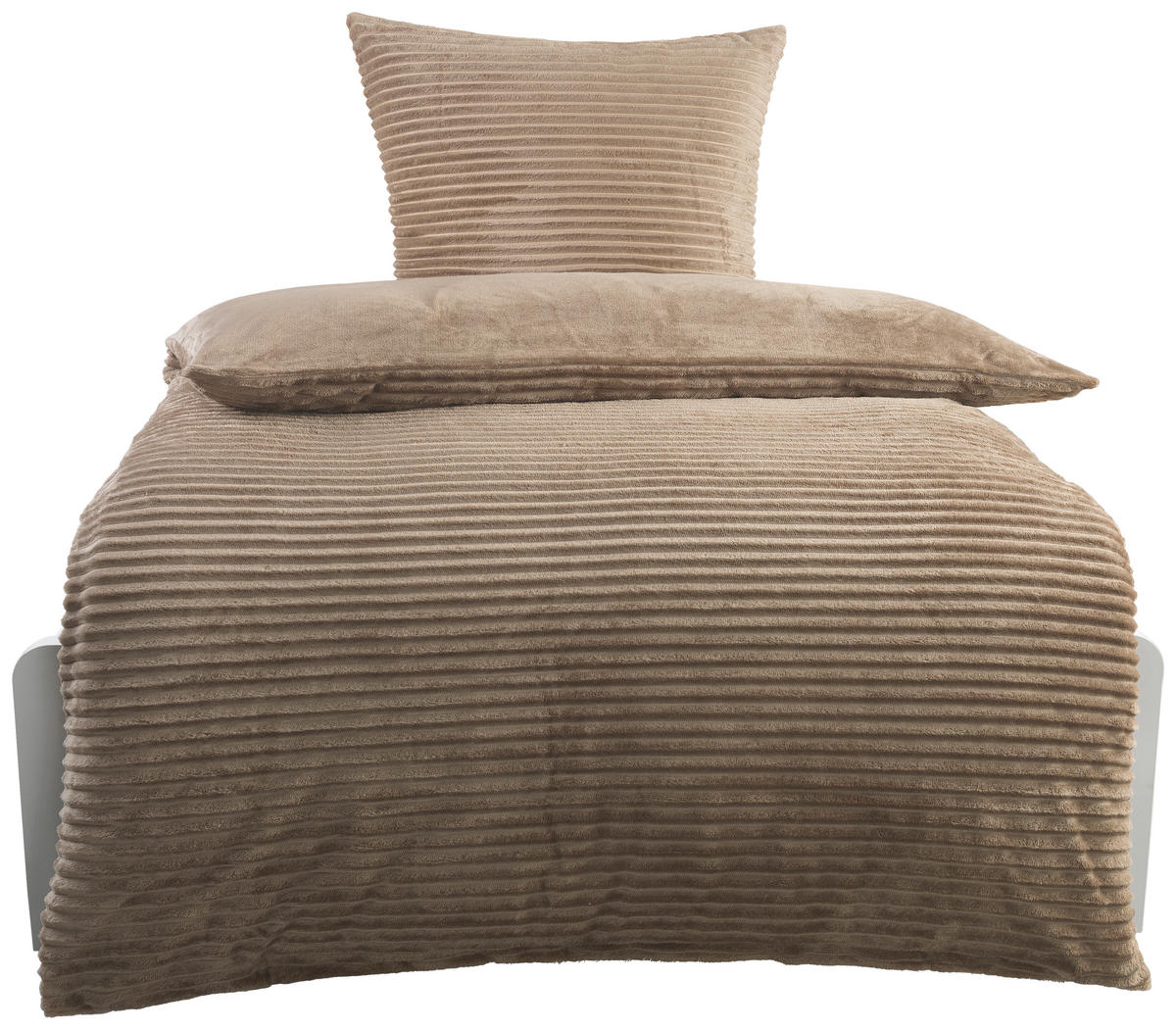 Microfaser Bettwäsche Cashmere touch Bettwäsche_Cashmere-Like 155x220cm - taupe (155,00/220,00cm)