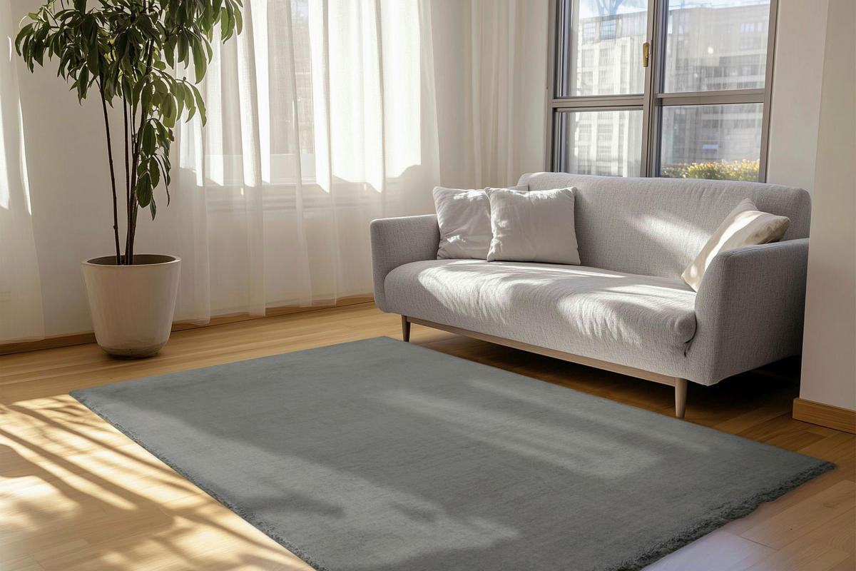 Obsession Teppich Eternity grau B/H/L: ca. 80x8x150 cm Eternity - grau (150,00/80,00/8,00cm) - Obsession