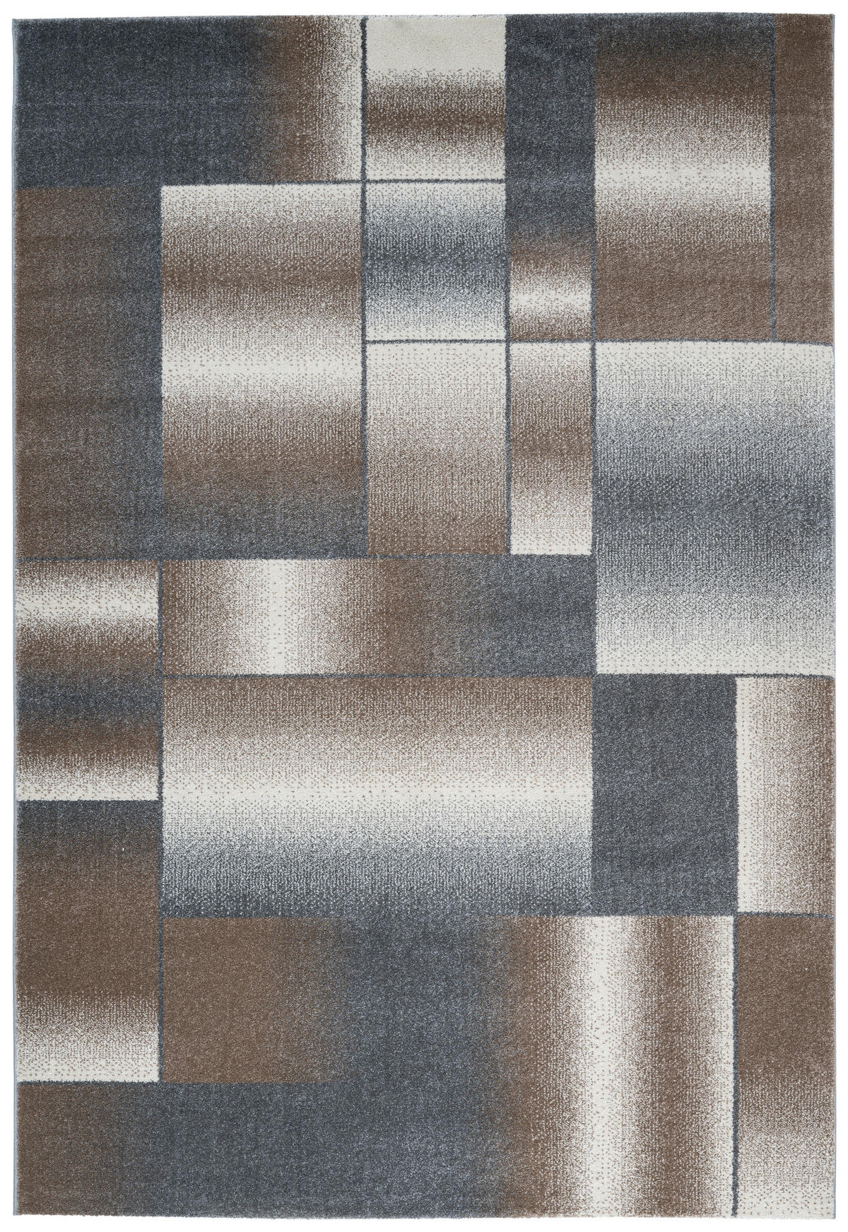 Arte Espina Kurzflorteppich Broadway 300 grau B/L: ca. 80x150 cm Broadway 300 - braun/grau (80,00/150,00cm) - Arte Espina