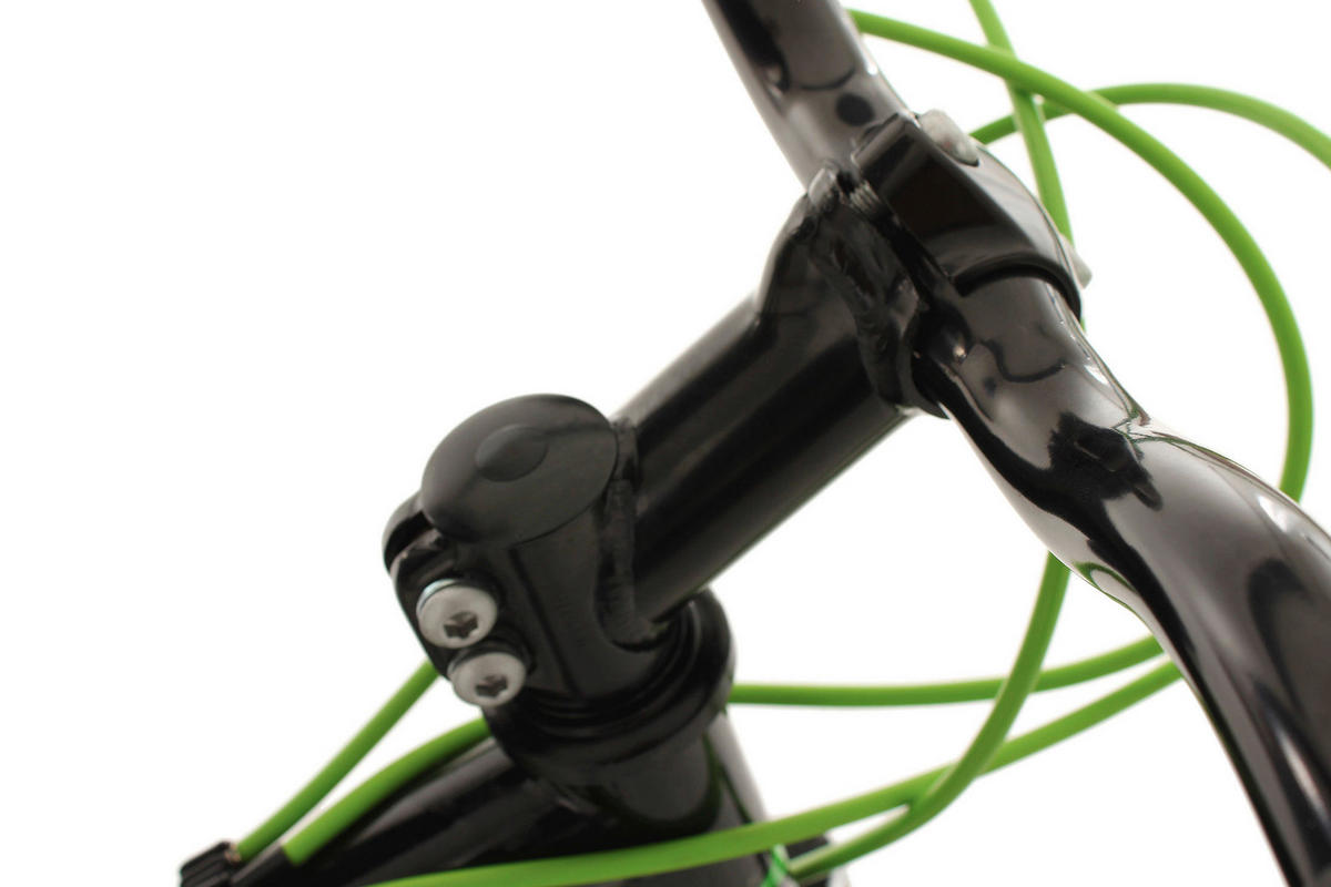 KS-Cycling Kinderrad Bliss Jugendfahrrad Mountainbike Fully Bliss 24 Zoll Rahmenhöhe 38 cm 18 Gänge schwarz schwarz ca. 24 Zoll Bliss - schwarz/grün - KS-Cycling