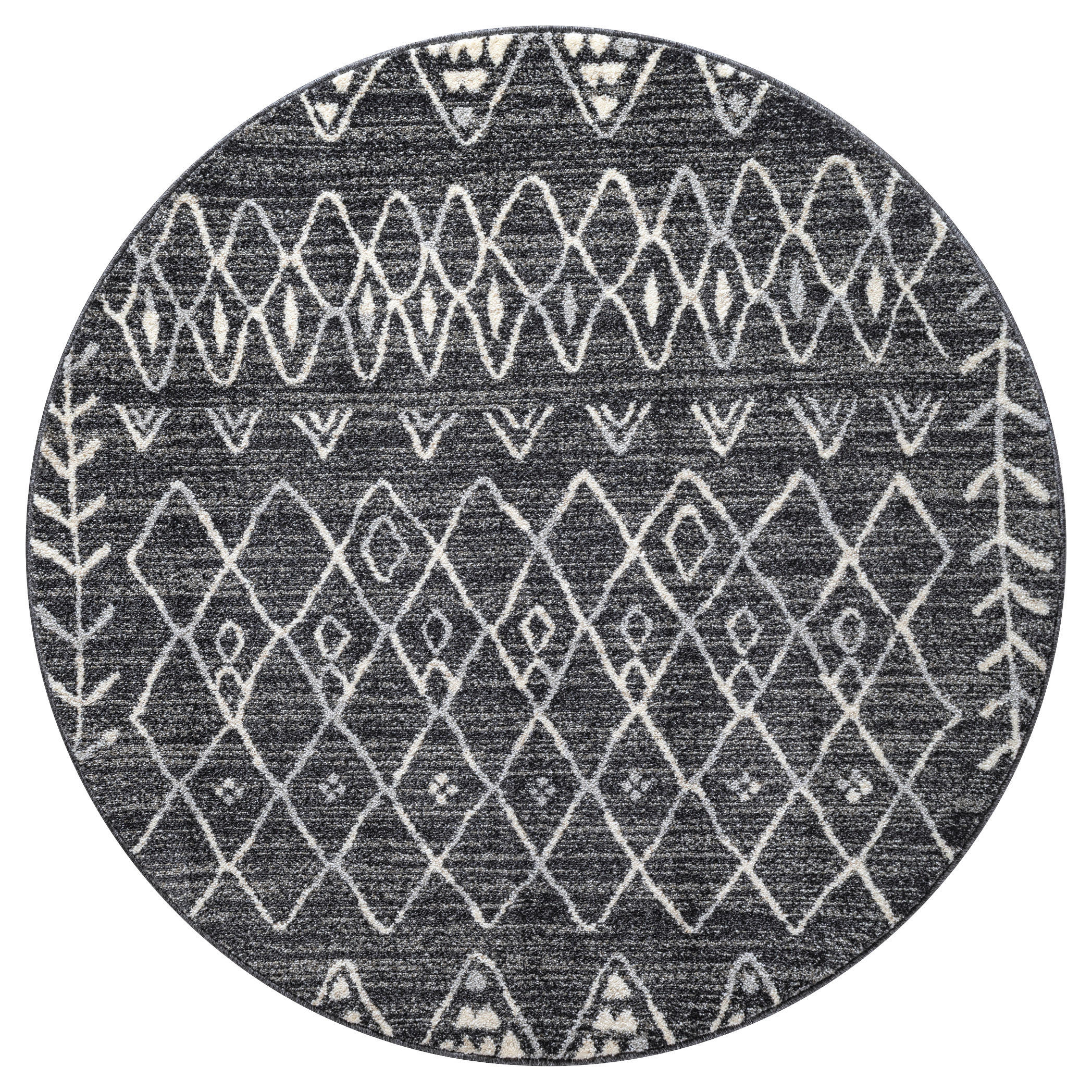 Sanat Teppich schwarz B/L: ca. 200x200 cm Teppich_Boho_8200_200x200 - schwarz (200,00/200,00cm) - Sanat