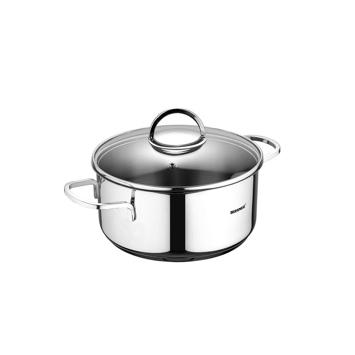 BERGNER Topfset Classic silber Edelstahl 6 tlg. Classic - silber - BERGNER