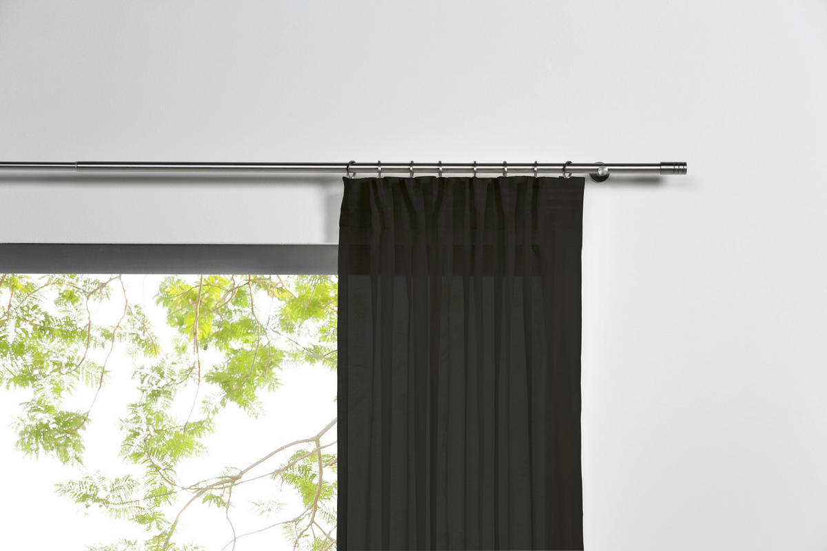 Kombivorhang PURE schwarz B/L: ca. 135x300 cm PURE - schwarz (135,00/300,00cm)