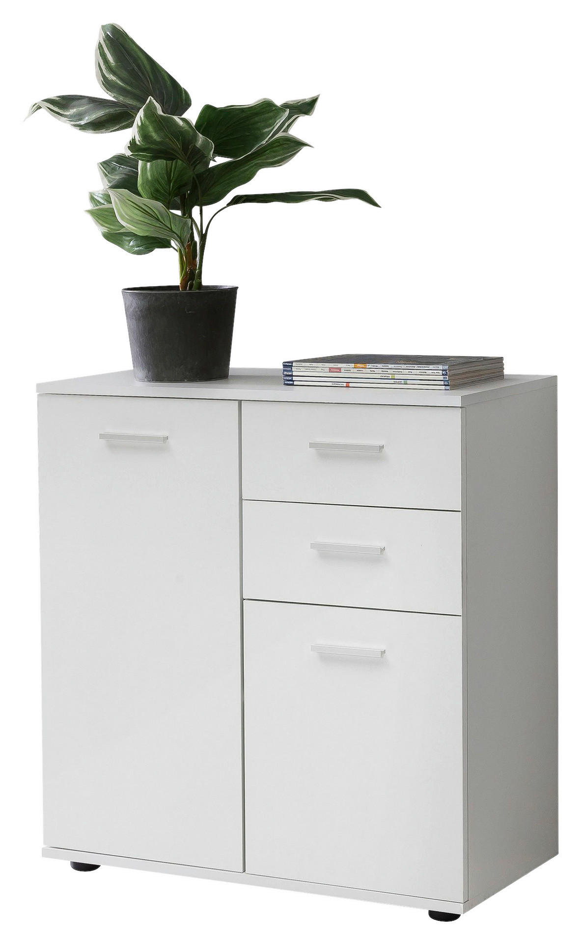 Sideboard weiß B/H/T: ca. 71x78x35,5 cm Sideboard - weiß (71,00/78,00/35,50cm) - Wohnling