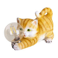 LED-Solar-Outdoorleuchte NV5265503 orange Kunststoff B/H/T: ca. 25x15x11 cm Katze - orange (25,00/15,00/11,00cm) - Näve Leuchten