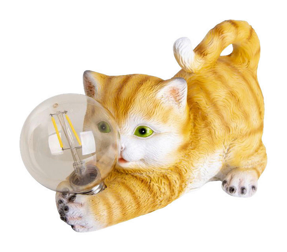 LED-Solar-Outdoorleuchte NV5265503 orange Kunststoff B/H/T: ca. 25x15x11 cm Katze - orange (25,00/15,00/11,00cm) - Näve Leuchten