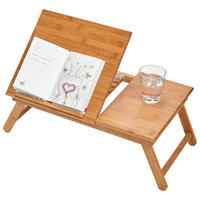 Zeller Betttablett natur Bambus B/H/L: ca. 55x22x33 cm Betttablett_mit_Leseklappe - natur (33,00/55,00/22,00cm) - Zeller