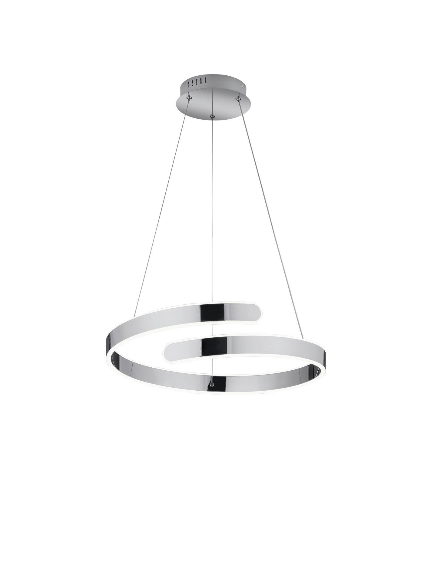 Reality Pendelleuchte  R37071106  Parma Chrom Metall H/D: ca. 150x50 cm 1.0 Brennstellen Parma - Chrom (50,00/150,00cm) - Reality