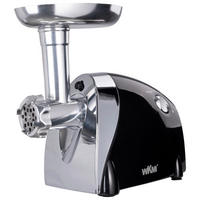 Topmatic Fleischwolf  MG-1200.4 schwarz Kunststoff Edelstahl B/H/L: ca. 17,8x21,5x28 cm Fleischwolf - schwarz (28,00/17,80/21,50cm) - Topmatic