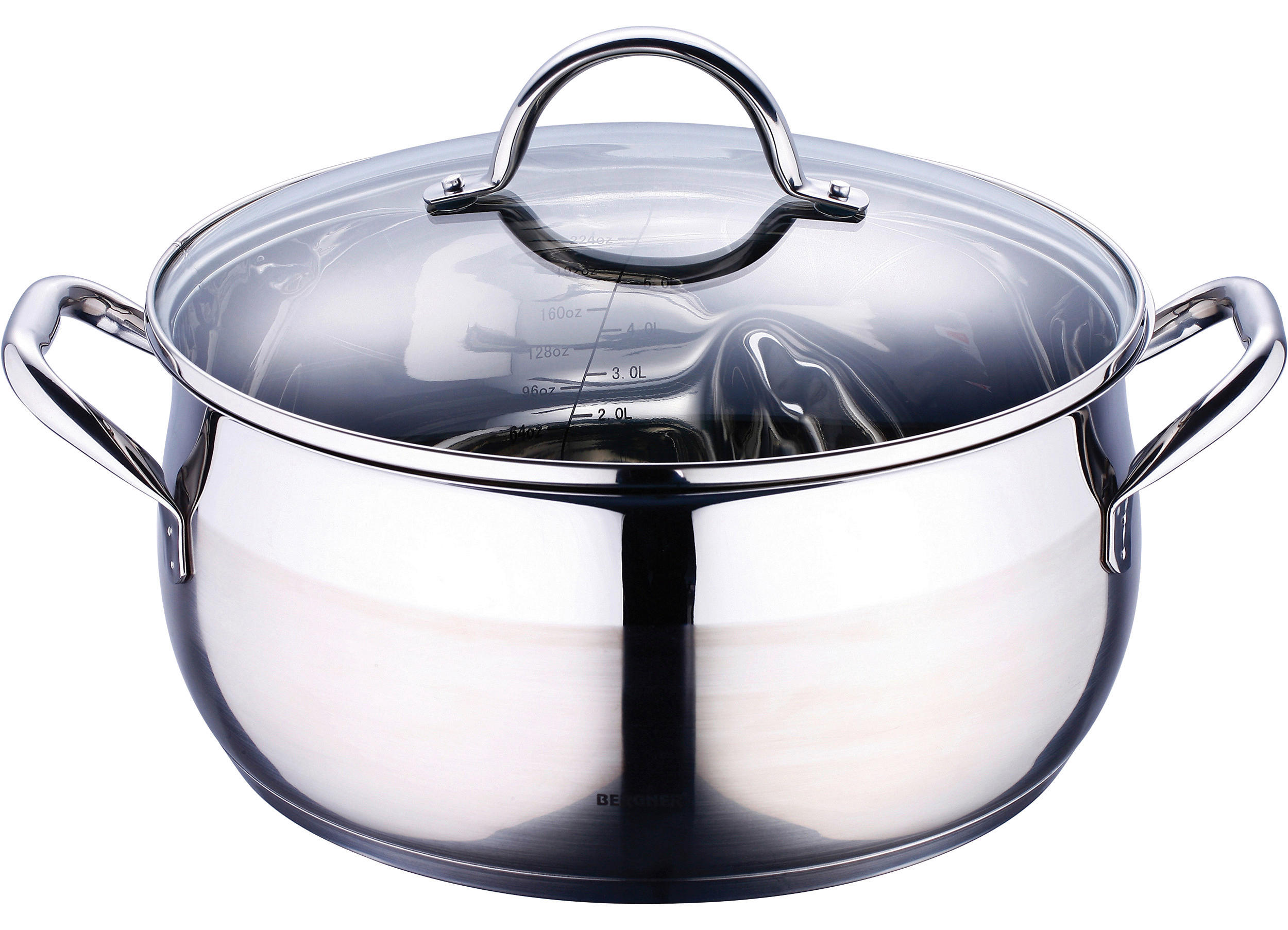 BERGNER Kochtopf GOURMET silber Edelstahl B/H/L: ca. 29,6x15,5x39 cm GOURMET - silber (39,00/29,60/15,50cm) - BERGNER