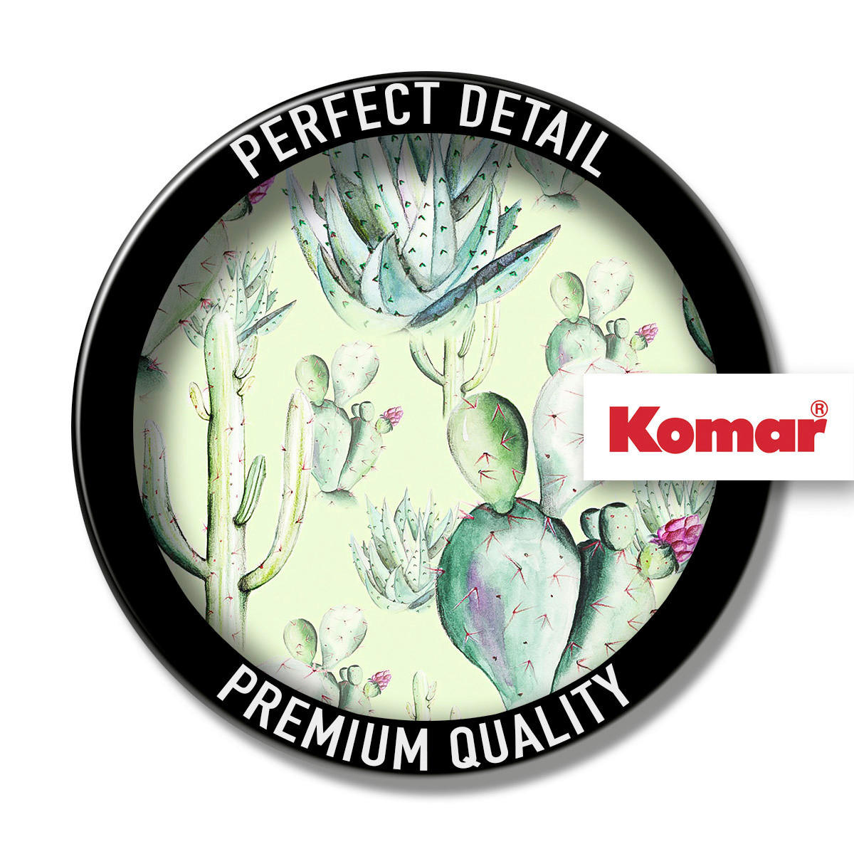Komar Fototapete Cactus Green Panel B/L: ca. 100x250 cm Cactus Green Panel - (100,00/250,00cm) - Komar