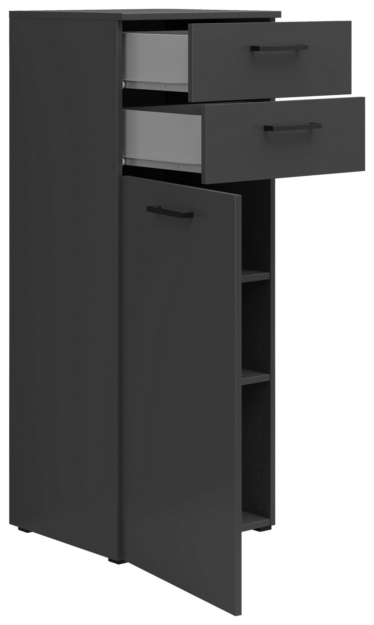 Kommode Multi-Stauraum Typ 17 anthrazit B/H/T: ca. 45x115x40 cm Multi-Stauraum Typ 17 - anthrazit (45,00/115,00/40,00cm)