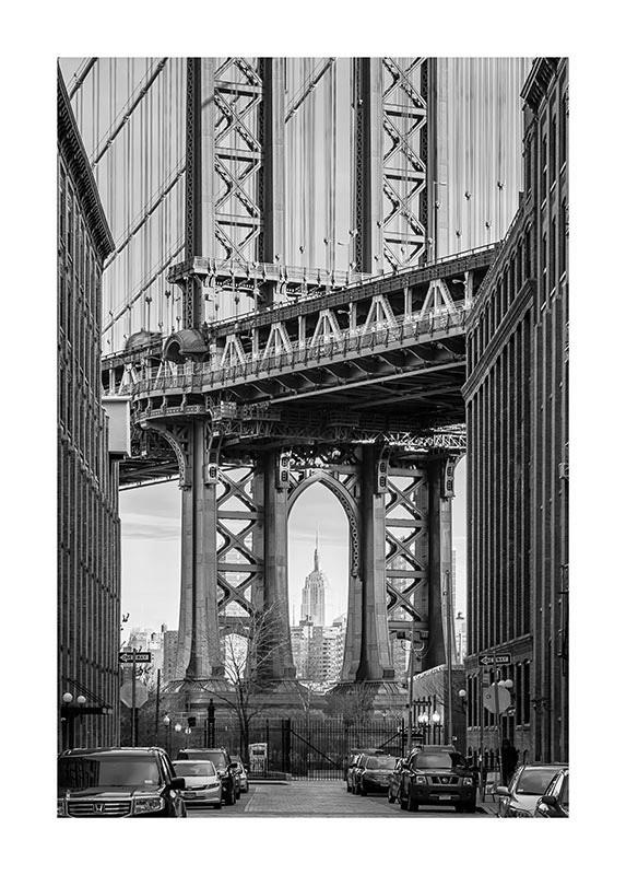 Komar Poster Brooklyn Bridge Brooklyn Bridge B/L: ca. 30x40 cm Brooklyn Bridge - (30,00/40,00cm) - Komar
