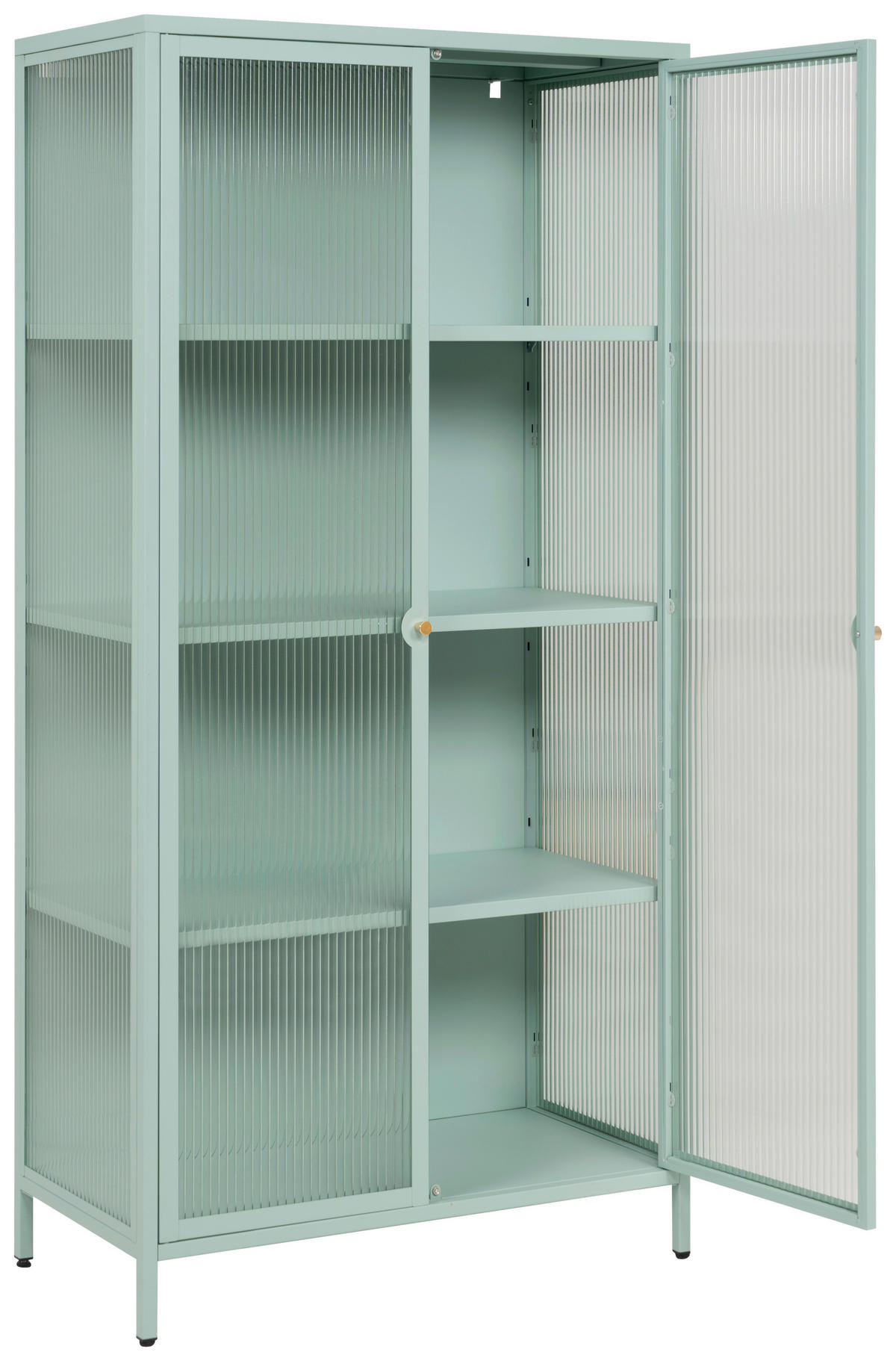 Vitrine Milton mint B/H/T: ca. 80x160x40 cm Milton - mint (80,00/160,00/40,00cm)