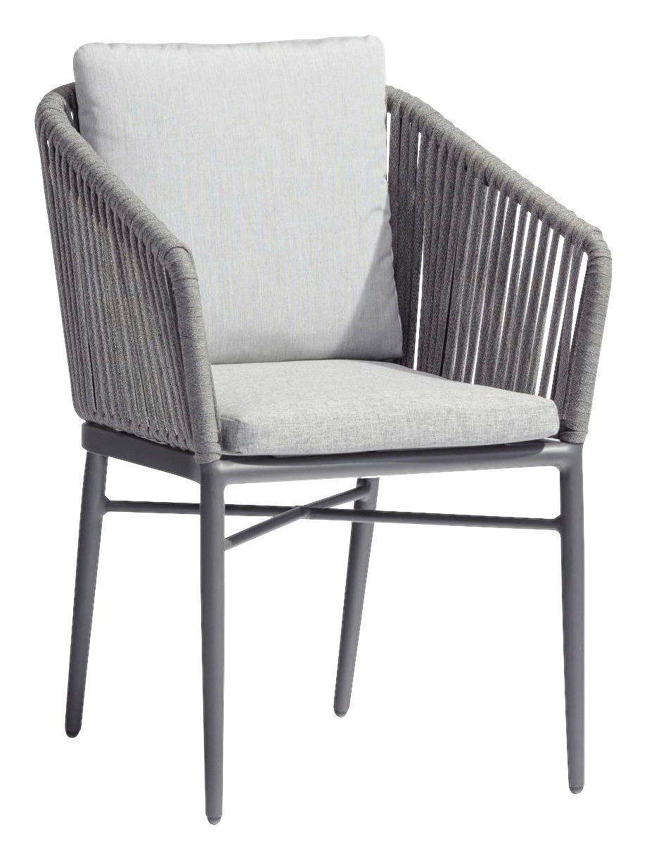 Acamp Gartensessel-Set Manhattan anthrazit Aluminium B/H/T: ca. 61x81x61 cm Manhattan - anthrazit (61,00/81,00/61,00cm) - Acamp