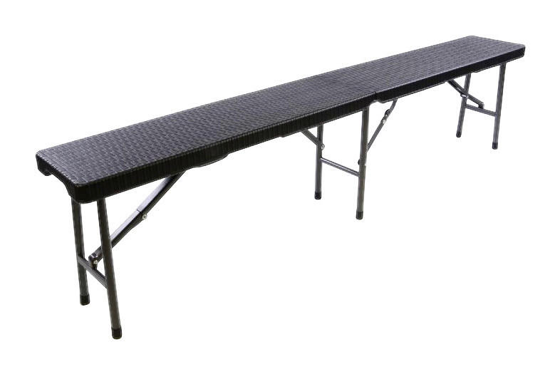 VCM Partybank schwarz Metall B/H/L: ca. 25x43x180 cm Partybank - schwarz (180,00/25,00/43,00cm) - VCM