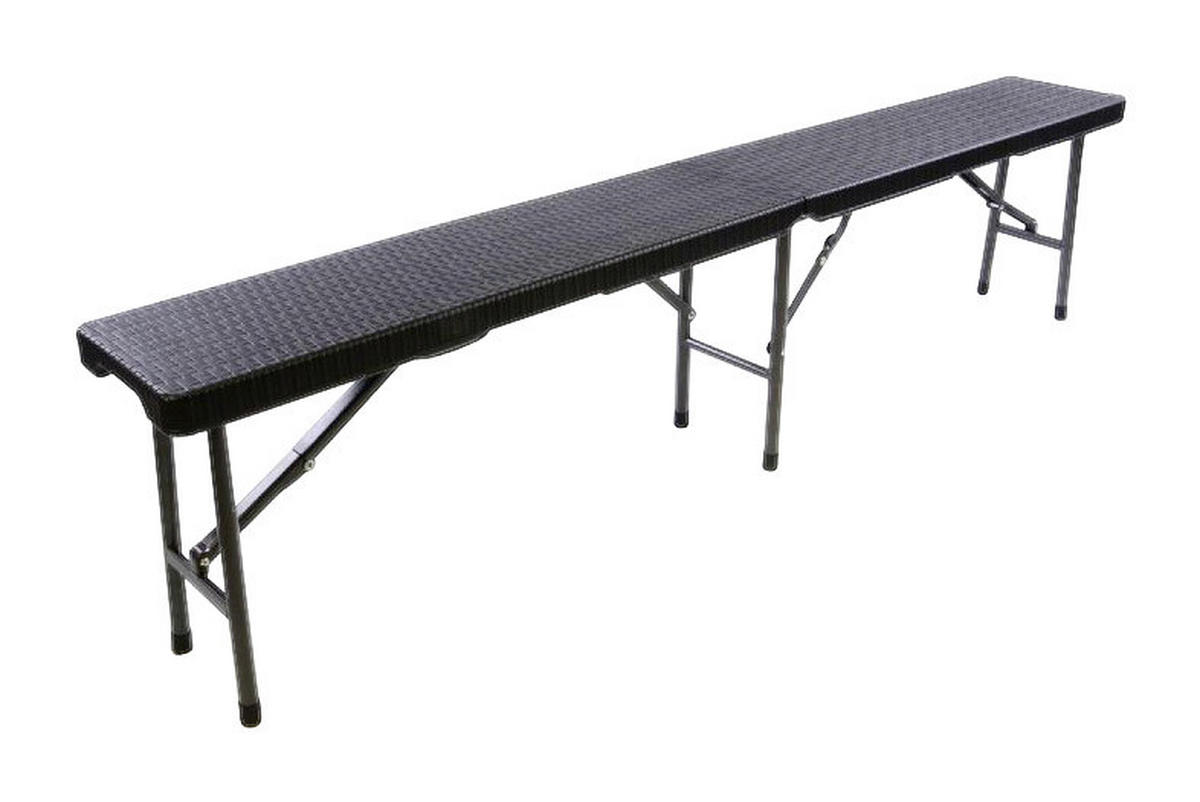 VCM Partybank schwarz Metall B/H/L: ca. 25x43x180 cm Partybank - schwarz (180,00/25,00/43,00cm) - VCM