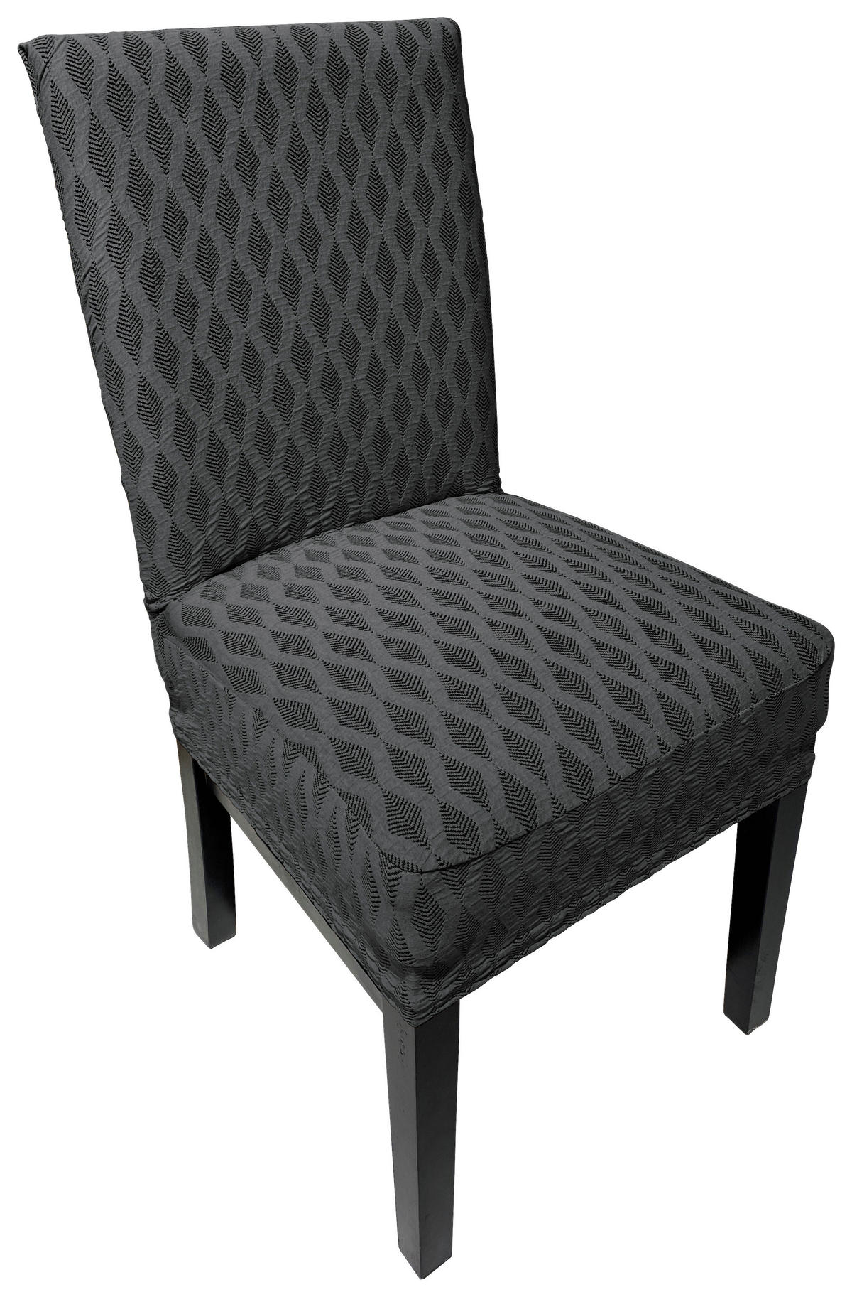 Stuhlhusse Stuhlhusse_Jacquard_Raute 40x45x65 - anthrazit (45,00/40,00/45,00cm)