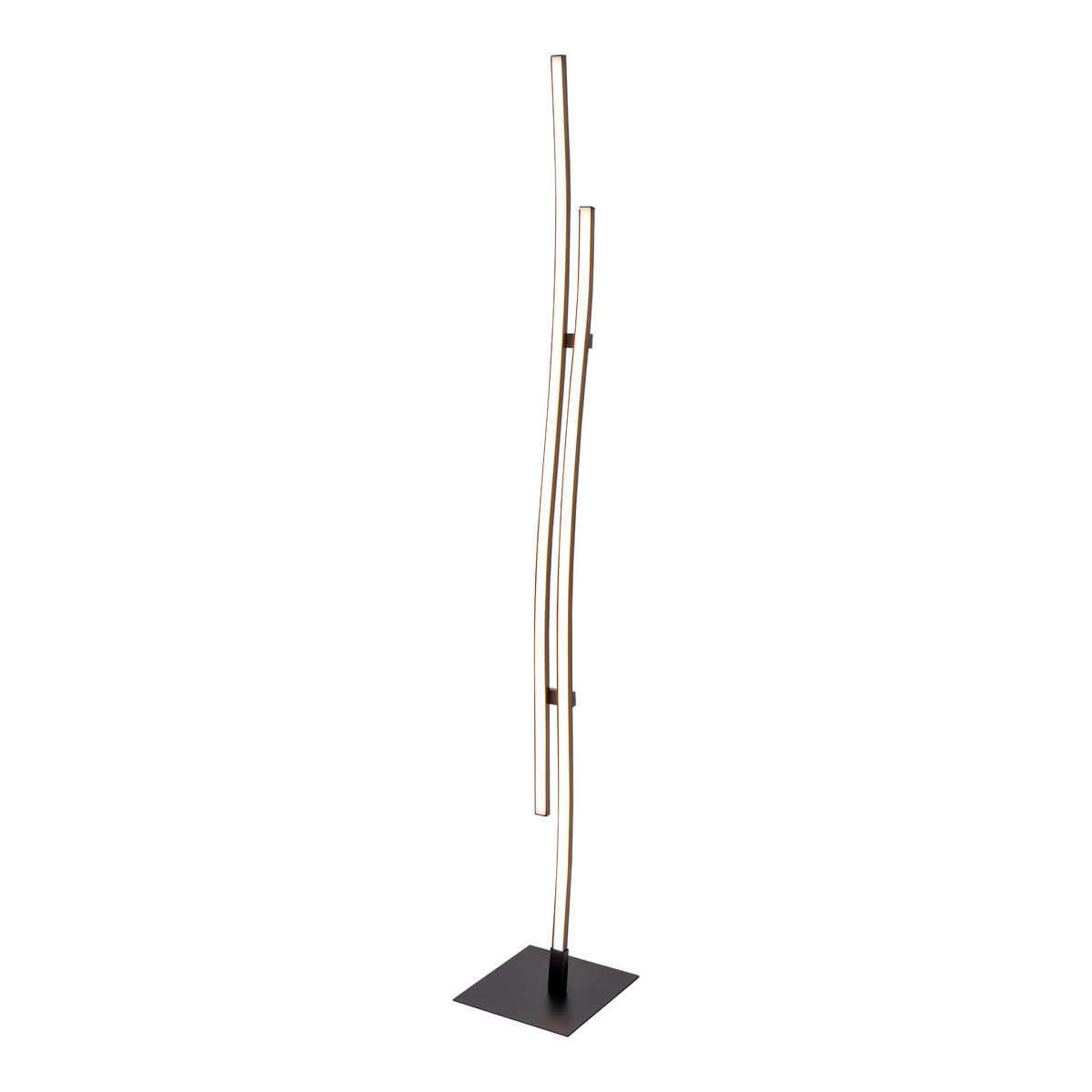 Näve Leuchten LED-Leuchten 2069722 schwarz Metall Kunststoff B/H/T: ca. 13x130x13 cm 2 Brennstellen Onda - schwarz (13,00/130,00/13,00cm) - Näve Leuchten