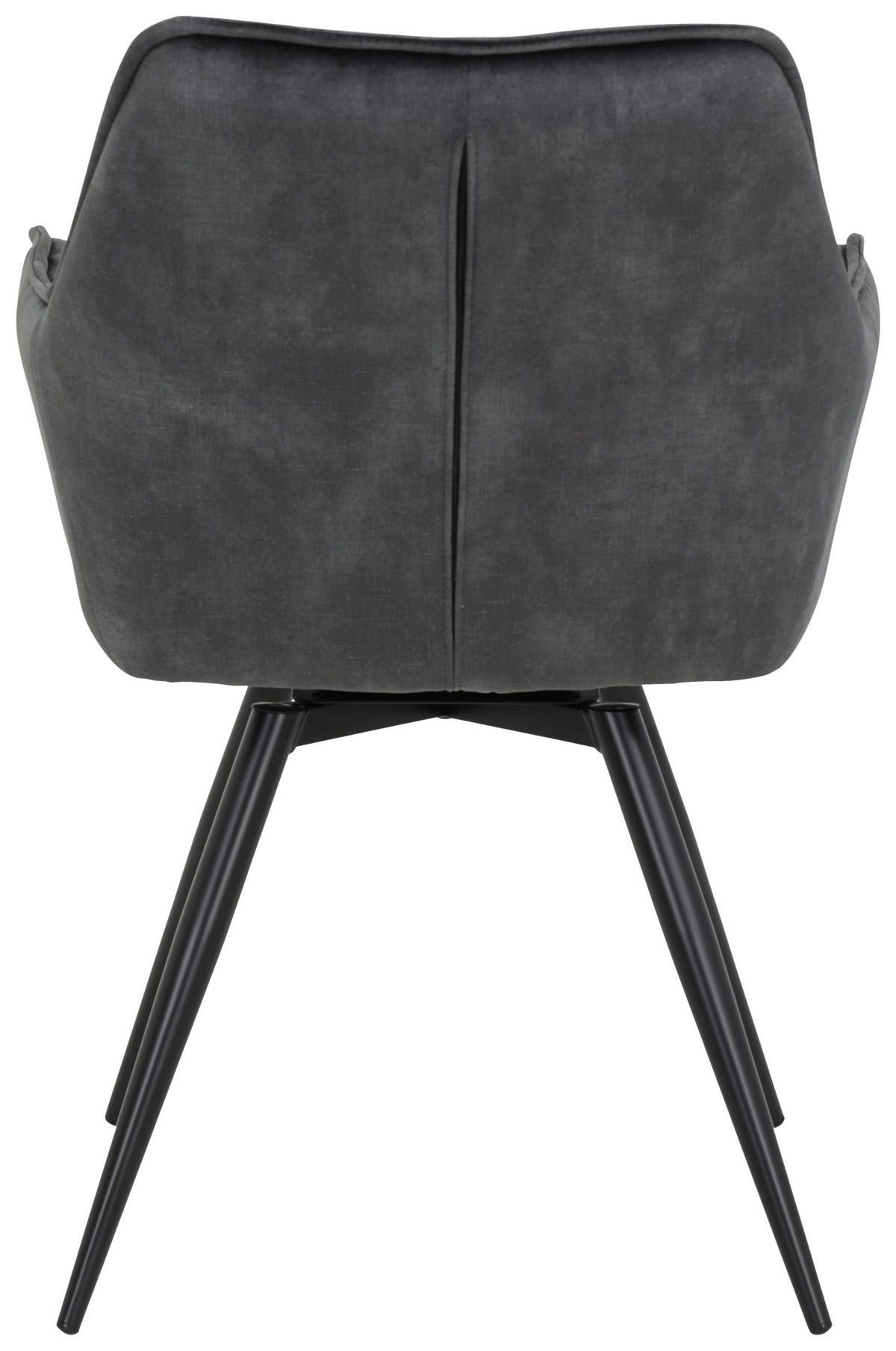 Stuhl Florentina 2er Set anthrazit Vintage Samtoptik B/H/T: ca. 49x84x63 cm Florentina 2er Set - schwarz/anthrazit (49,00/84,00/63,00cm) - Hela