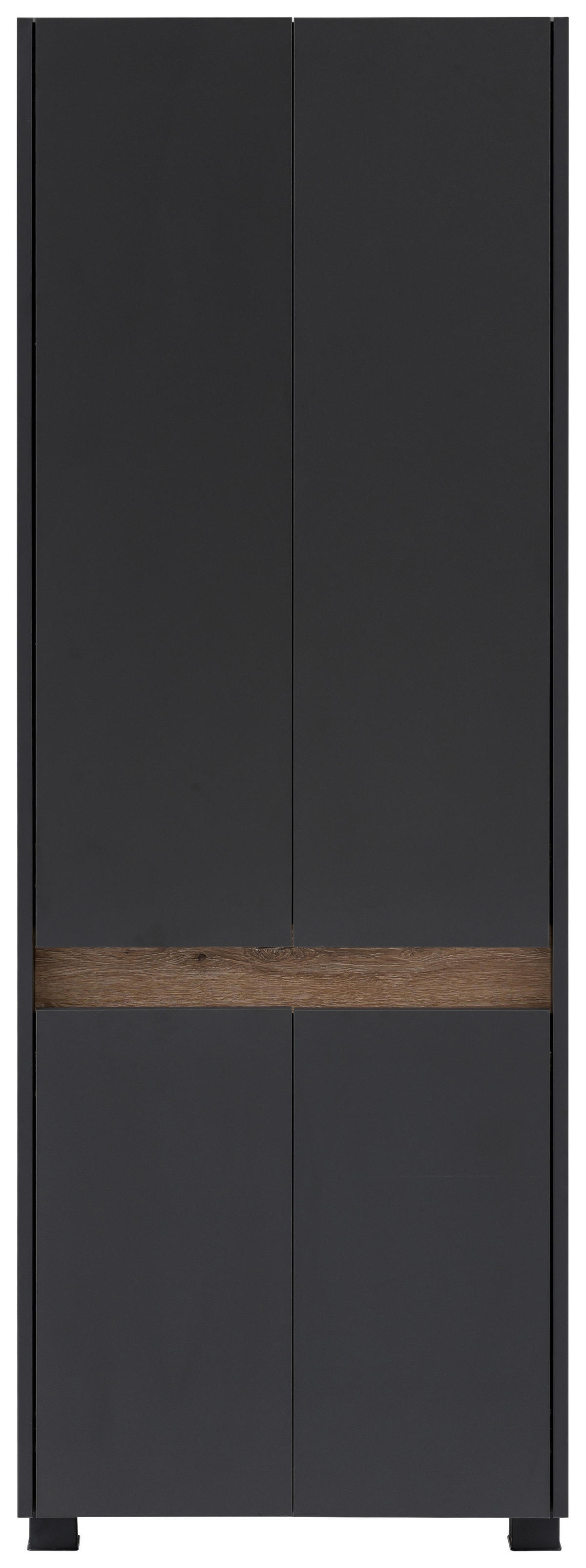 Hochschrank Cosmo anthrazit B/H/T: ca. 56,9x164,5x33 cm Cosmo - anthrazit (56,90/164,50/33,00cm) - Möbelpartner