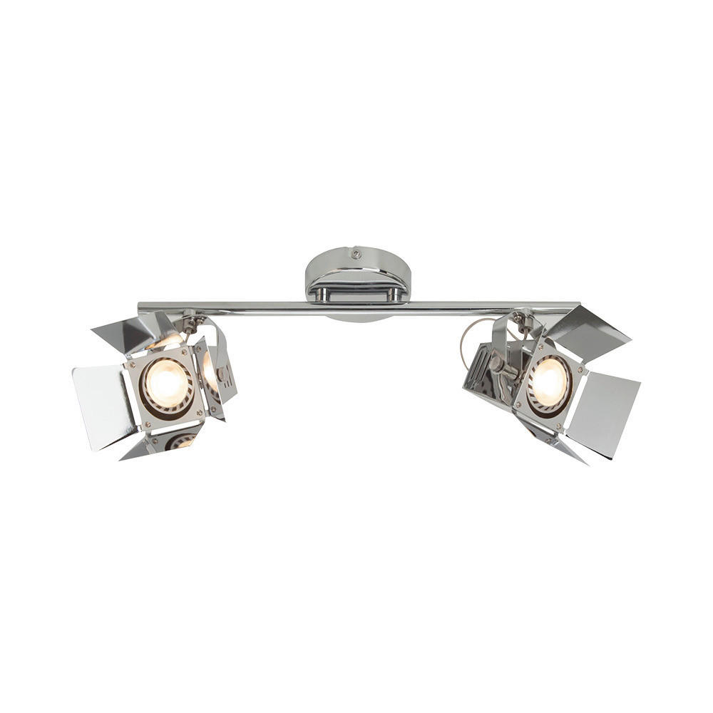 SPOT Light Spotbalken 2584228 Chrom Metall B/H: ca. 37x20 cm GU10 2 Brennstellen Photo - Chrom (37,00/20,00cm) - SPOT Light
