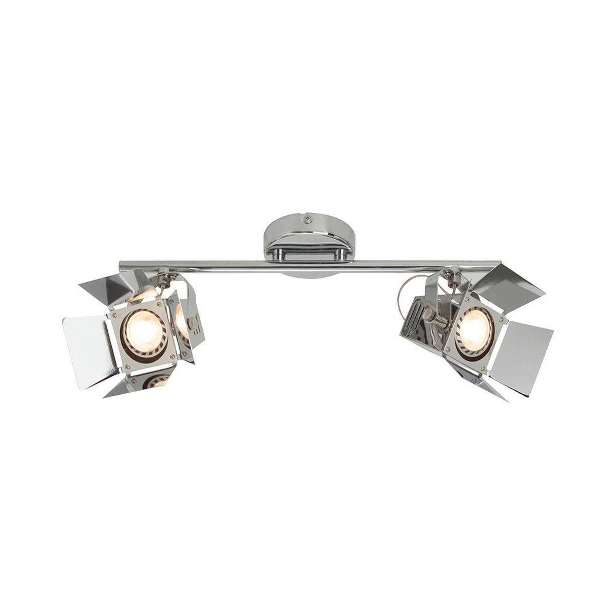 SPOT Light Spotbalken 2584228 Chrom Metall B/H: ca. 37x20 cm GU10 2 Brennstellen Photo - Chrom (37,00/20,00cm) - SPOT Light