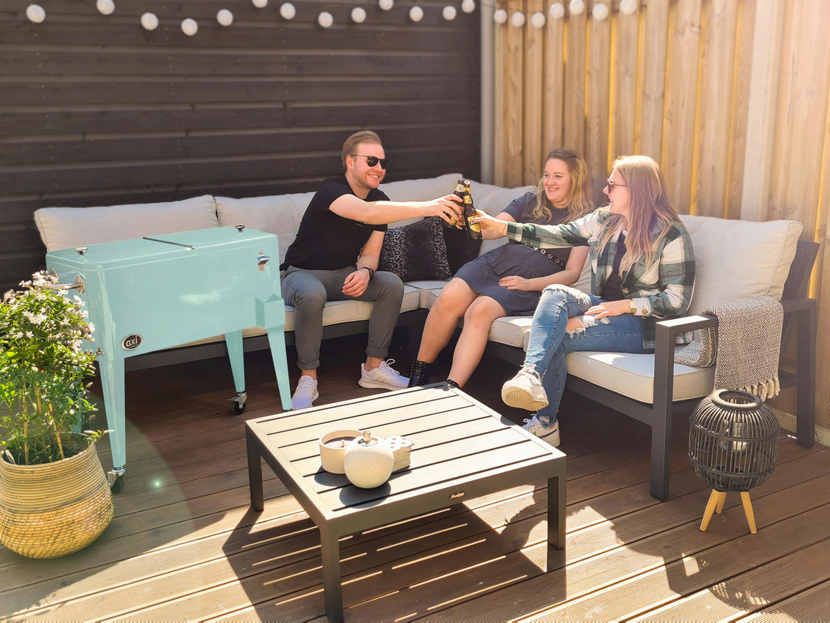 AXI Kühlwagen Retro mint Metall B/H/T: ca. 43x89x92 cm Retro - mint (43,00/89,00/92,00cm) - AXI