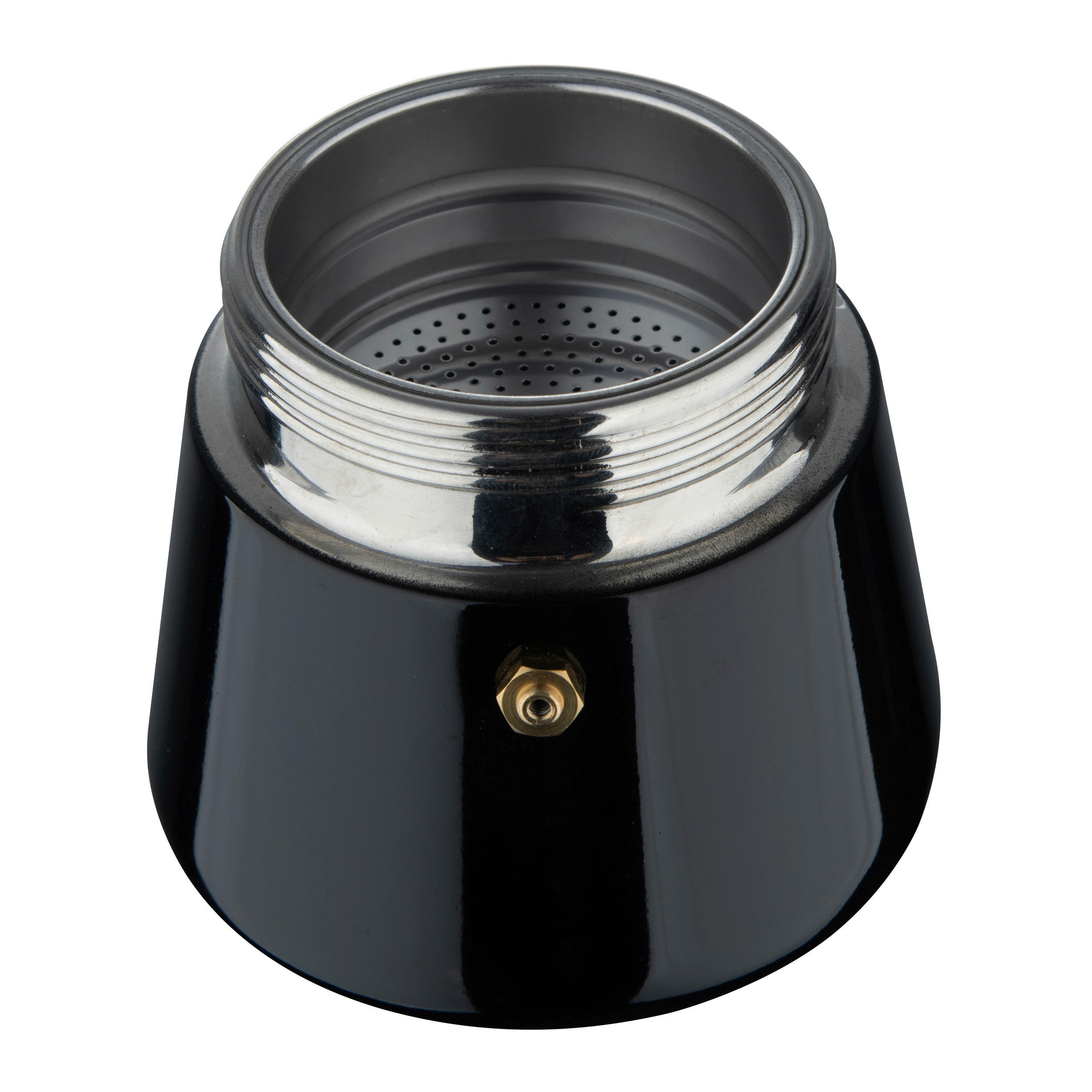 BERGNER Kaffeemaschine schwarz Edelstahl B/H/L: ca. 10,4x20,3x13,1 cm COPPER - schwarz (13,10/10,40/20,30cm) - BERGNER