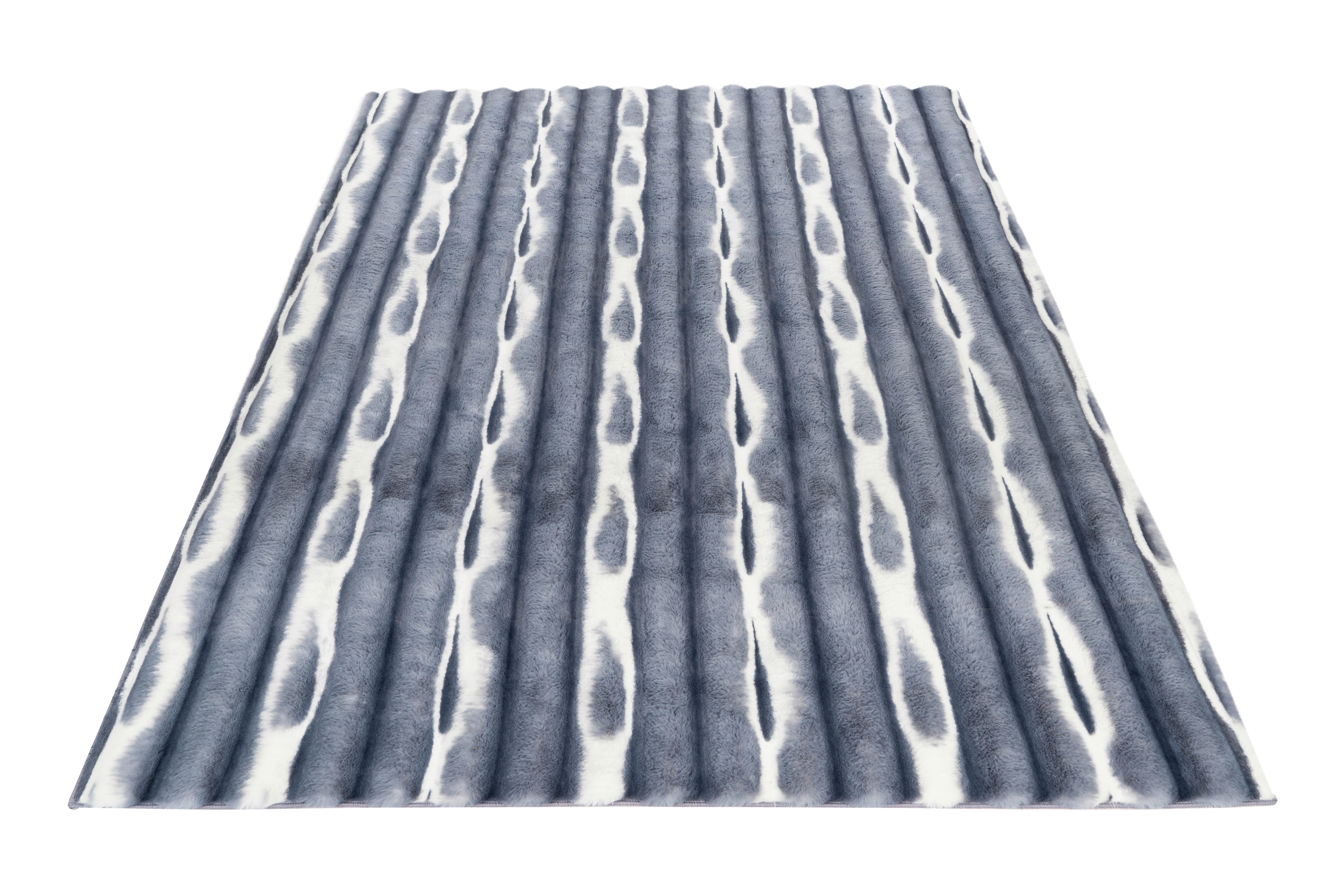 Thumbnail - Obsession Teppich Whispering Waves blau B/L: ca. 60x100 cm